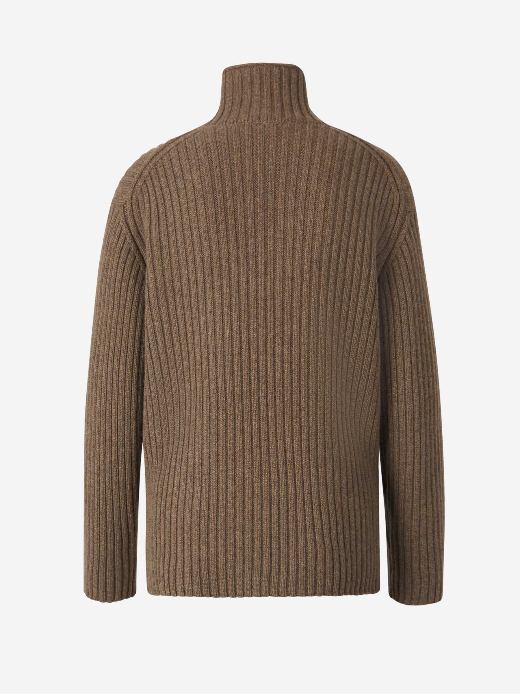 Loro Piana o1w1db10825 FAO2823 Fobello Turtleneck Sweater in Brown Size XS / US 0-2 / IT 36-38 - 2 Thumbnail