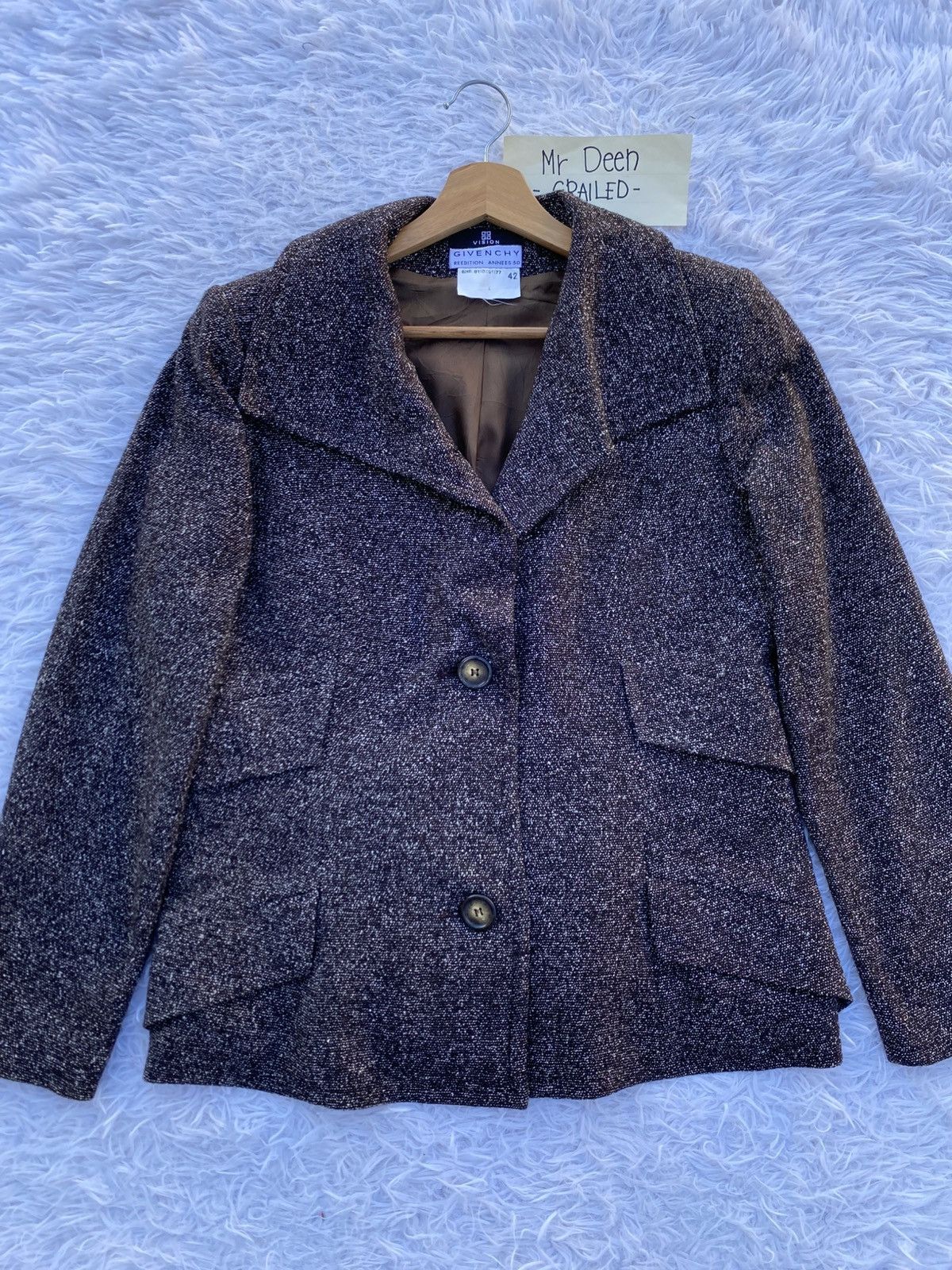 Givenchy Rare Vintage GIVENCHY Wool Jacket Size M / US 6-8 / IT 42-44 - 5 Thumbnail