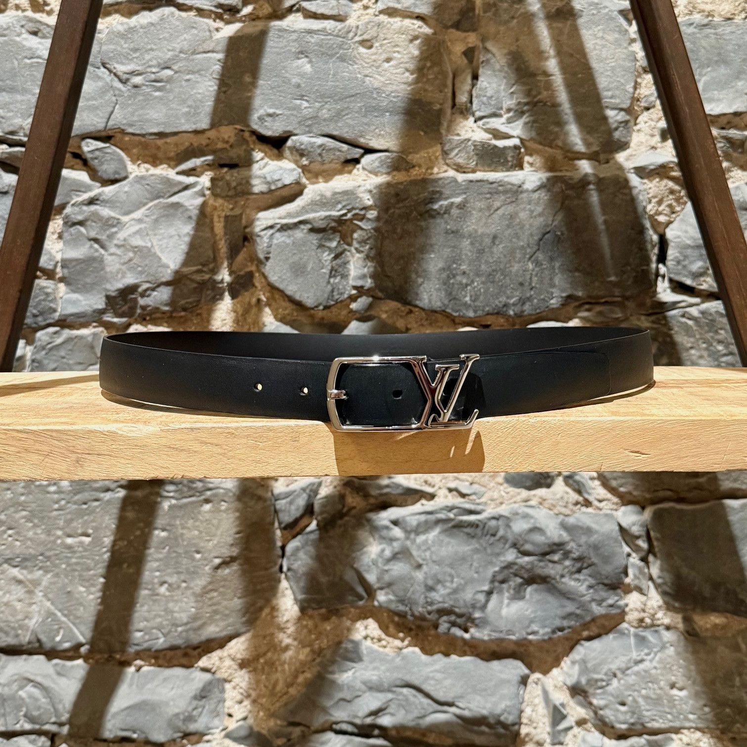 Louis Vuitton Louis Vuitton Black LV Skyline 30mm Belt Size 36 - 3 Thumbnail