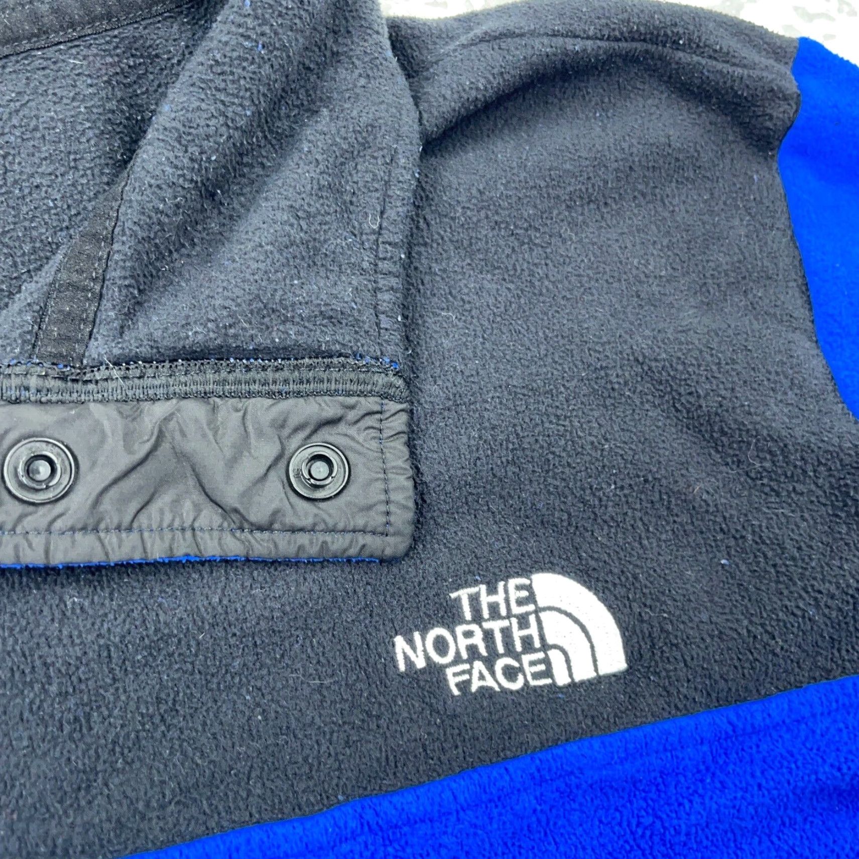 The North Face North Face Sweater Men XL Blue Black Fleece Pullover Lightweight Thin Snap T Mens Size US XL / EU 56 / 4 - 5 Thumbnail
