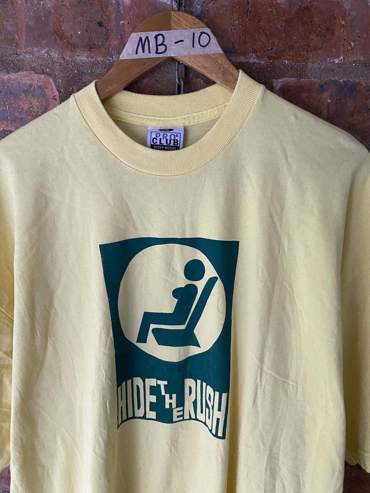 Fruit Of The Loom 1990s Slogan Hide the Rush Girl tee Anvil Size US XL / EU 56 / 4 - 3 Thumbnail