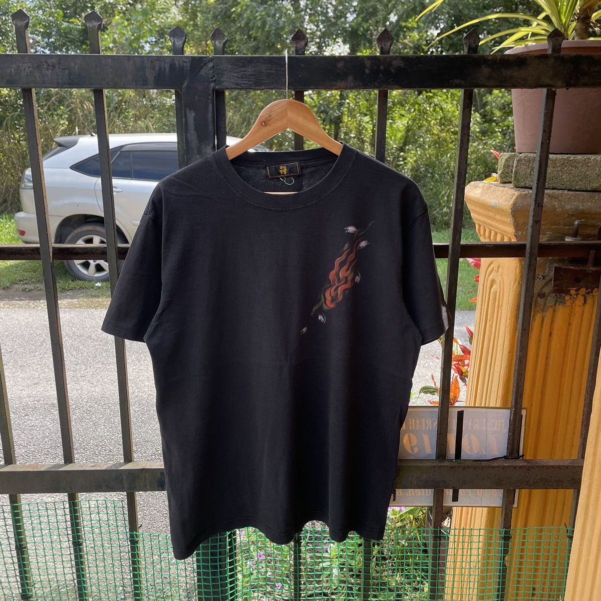 Japanese Brand × Vintage 🔥🇯🇵Kyoto Styles Big Motive Mystical Demon Cat Sukajan Tee Size US L / EU 52-54 / 3 - 2 Thumbnail