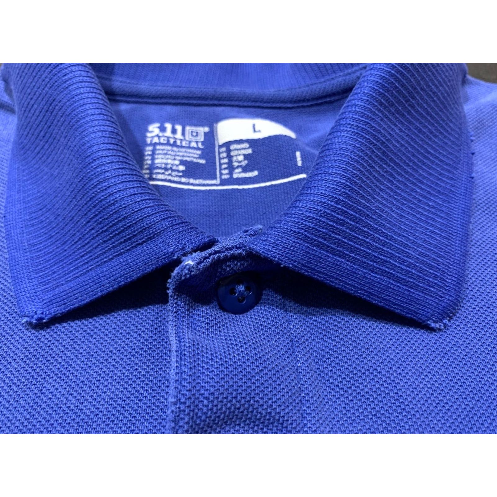 Vintage 5.11 Tactical Mens Polo Shirt Large Light Blue Military Style Breathable with Pockets Size US L / EU 52-54 / 3 - 6 Thumbnail