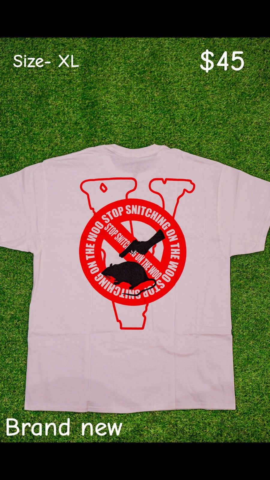 Vlone Vlone stop snitching on the wooo Size US L / EU 52-54 / 3 - 2 Thumbnail