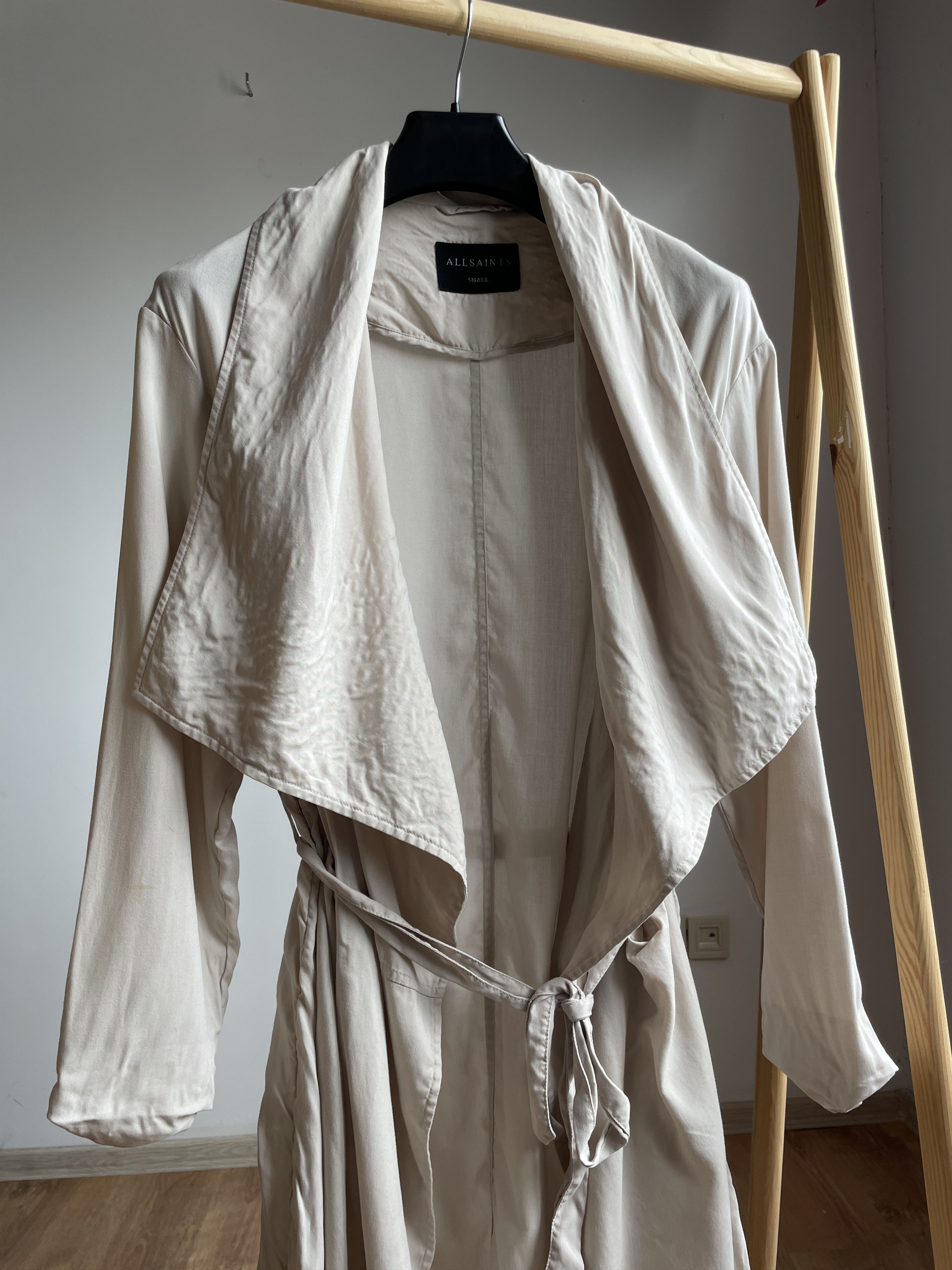 Allsaints Allsaints Womens Elsa Lyocell Open Front Belt Coat Size S / US 4 / IT 40 - 4 Thumbnail