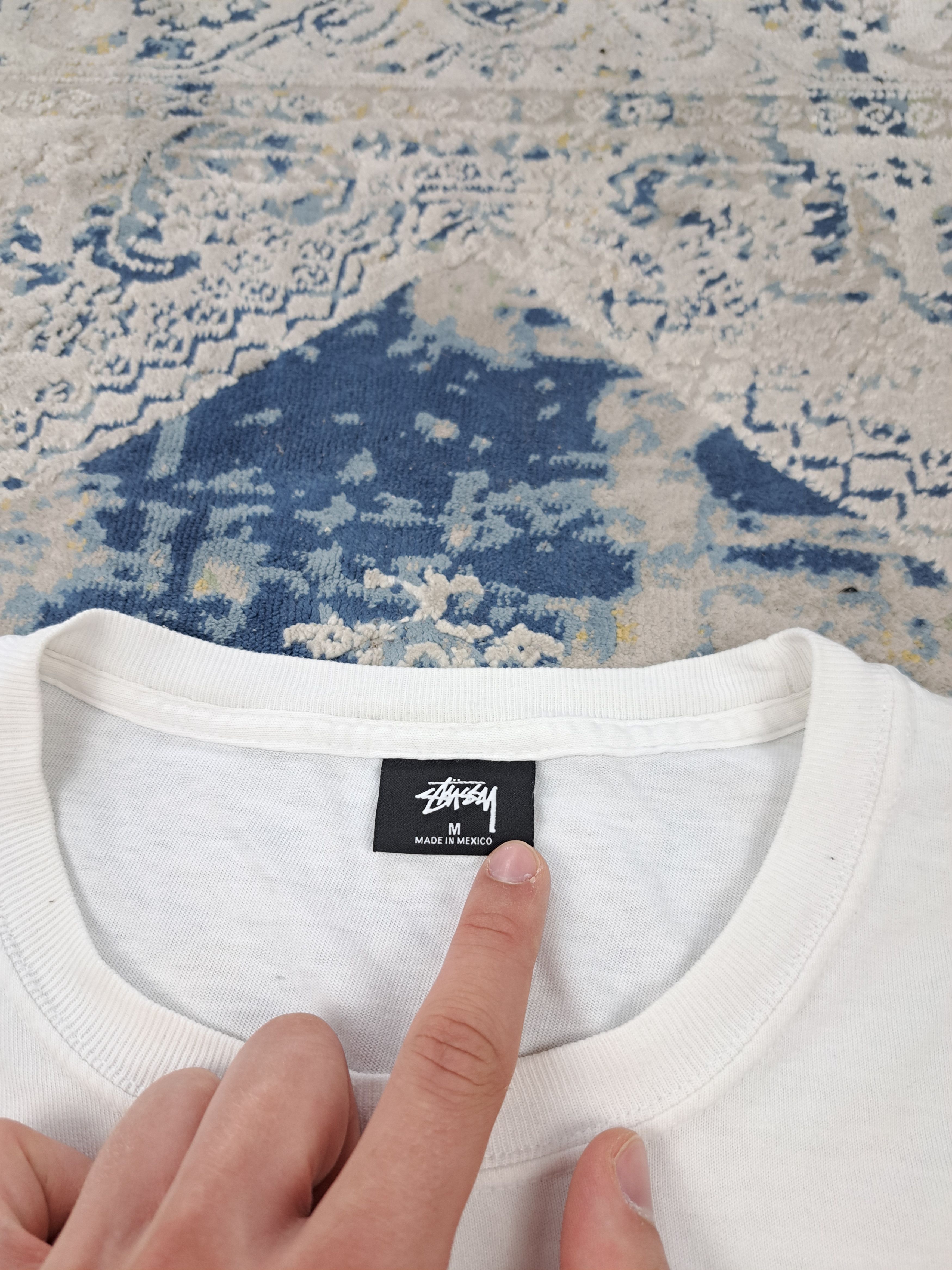 Stussy Stussy Double Mask International Design Corp Tee White Size US M / EU 48-50 / 2 - 5 Thumbnail