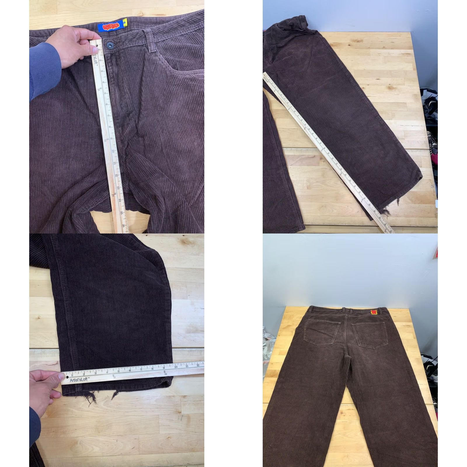 Empyre Empyre Corduroy Pants Men 38 Brown Baggy Skate Punk Faded 13176 Size US 38 / EU 54 - 8 Thumbnail