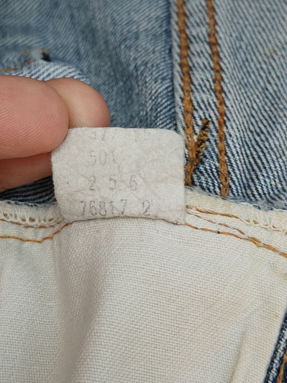 Levi's Rare 60's Vintage Levi's 501 Redline Selvedge, Button No 6 Size US 29 - 12 Thumbnail