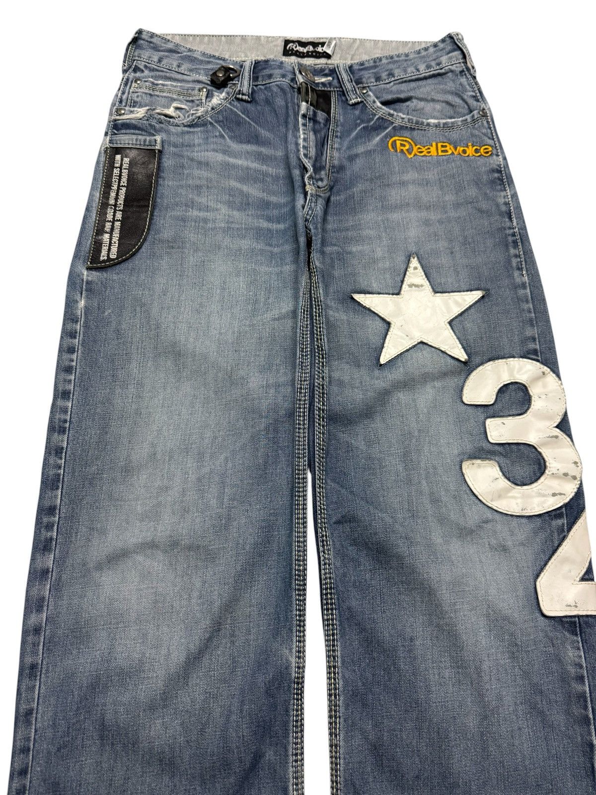 Kapital VINTAGE 90's REALBVOICE WASH PATCHWORK RARE DENIM Size US 29 - 4 Thumbnail