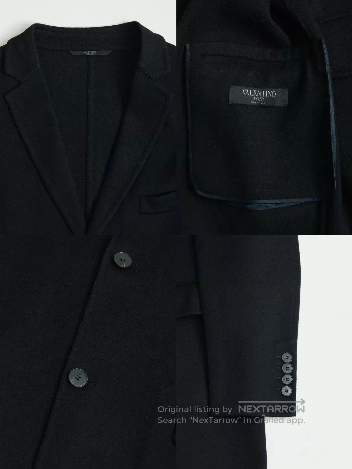 Valentino Valentino Noir Cashmere Blend Coat. Size US S / EU 44-46 / 1 - 8 Thumbnail