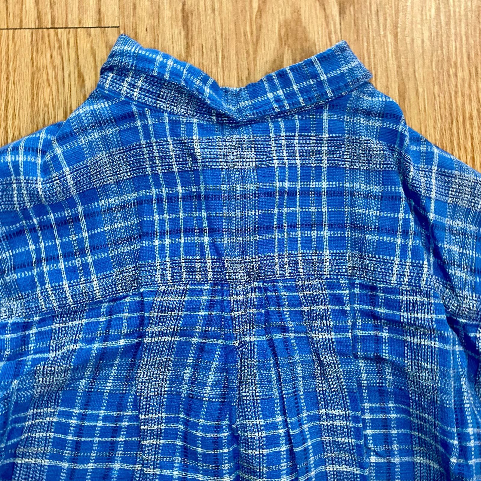 Vintage Arnold Palmer Vintage Blue Linen Shirt Mens XLarge Size US XL / EU 56 / 4 - 11 Thumbnail