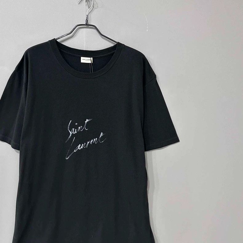 Saint Laurent Paris Saint Laurent Paris cursive logo short sleeves 2505-Nextarr Size US L / EU 52-54 / 3 - 2 Thumbnail