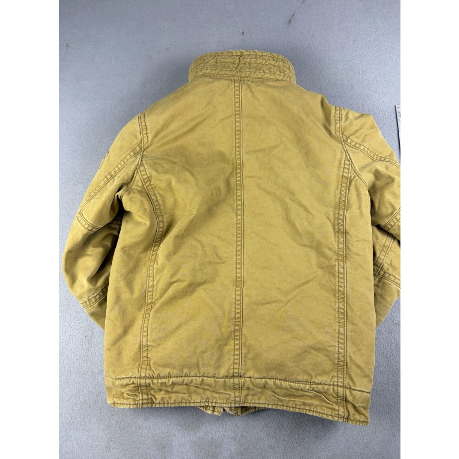 Abercrombie & Fitch Abercrombie & Fitch Jacket Mens Small Brown Canvas Faux Fur Lined Adirondack Bomber Jacket Size US S / EU 44-46 / 1 - 5 Thumbnail