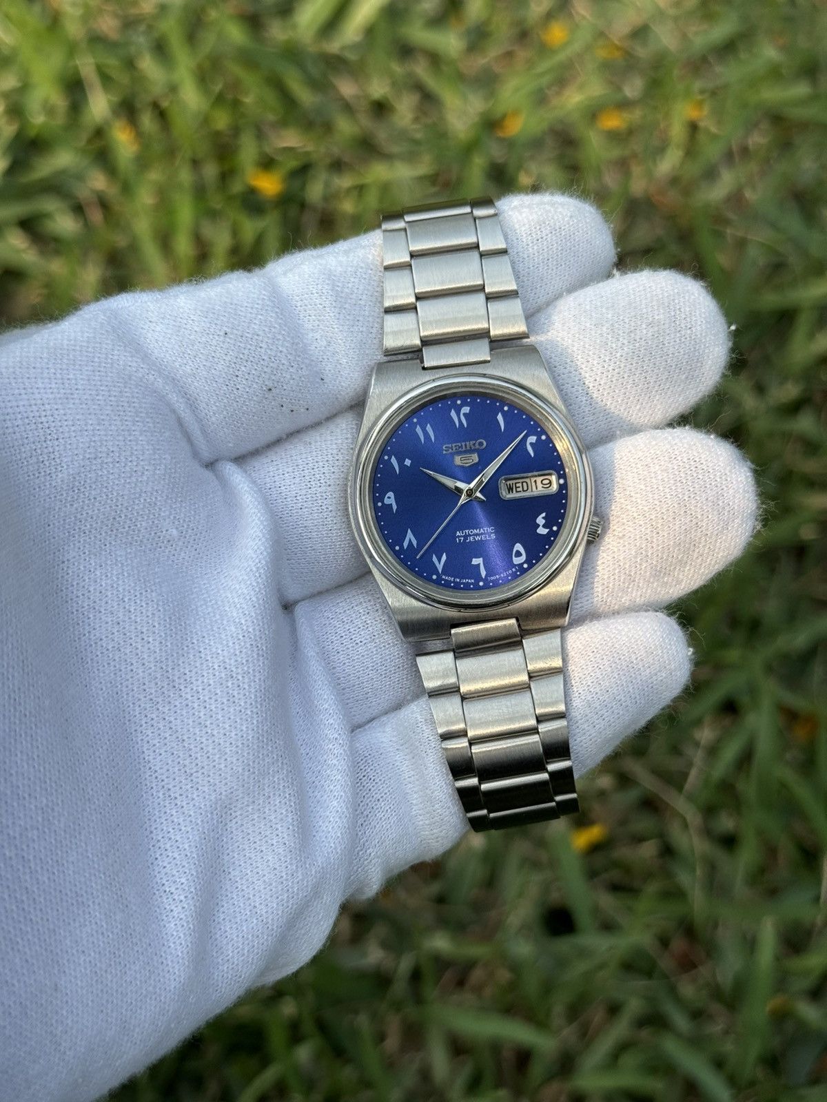 Seiko Seiko 5 Automatic 7009 Japan movement Blue Dial mens Watch Size 36 - 13 Thumbnail