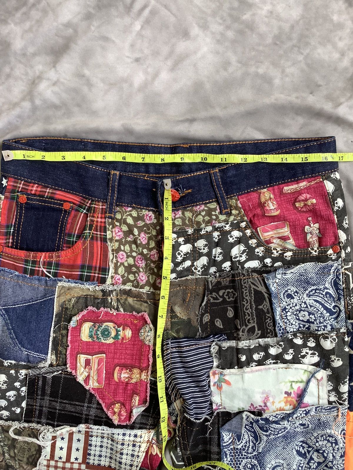 If Six Was Nine If6w9 Style Patchwork Emo Punk Size US 34 / EU 50 - 8 Thumbnail