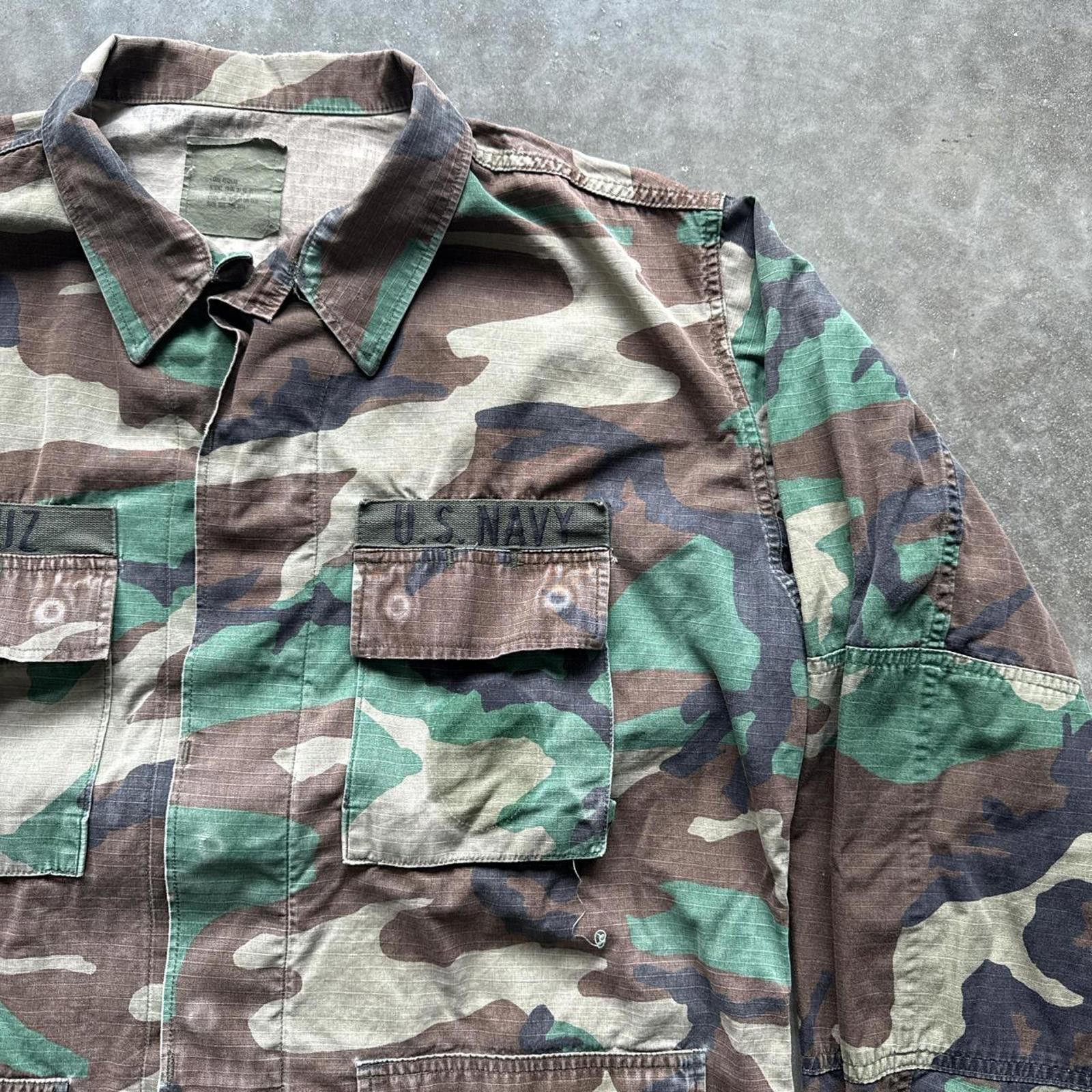 Other USA Navy Military Camouflage 1990’s Button Up Utility Jacket Size US M / EU 48-50 / 2 - 4 Thumbnail