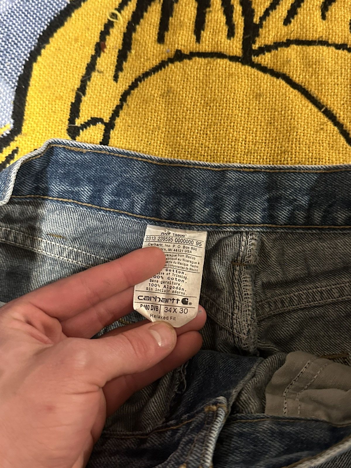 Carhartt Vintage Carhartt Denim Relaxed Fit Jeans Size 34 - 2 Thumbnail