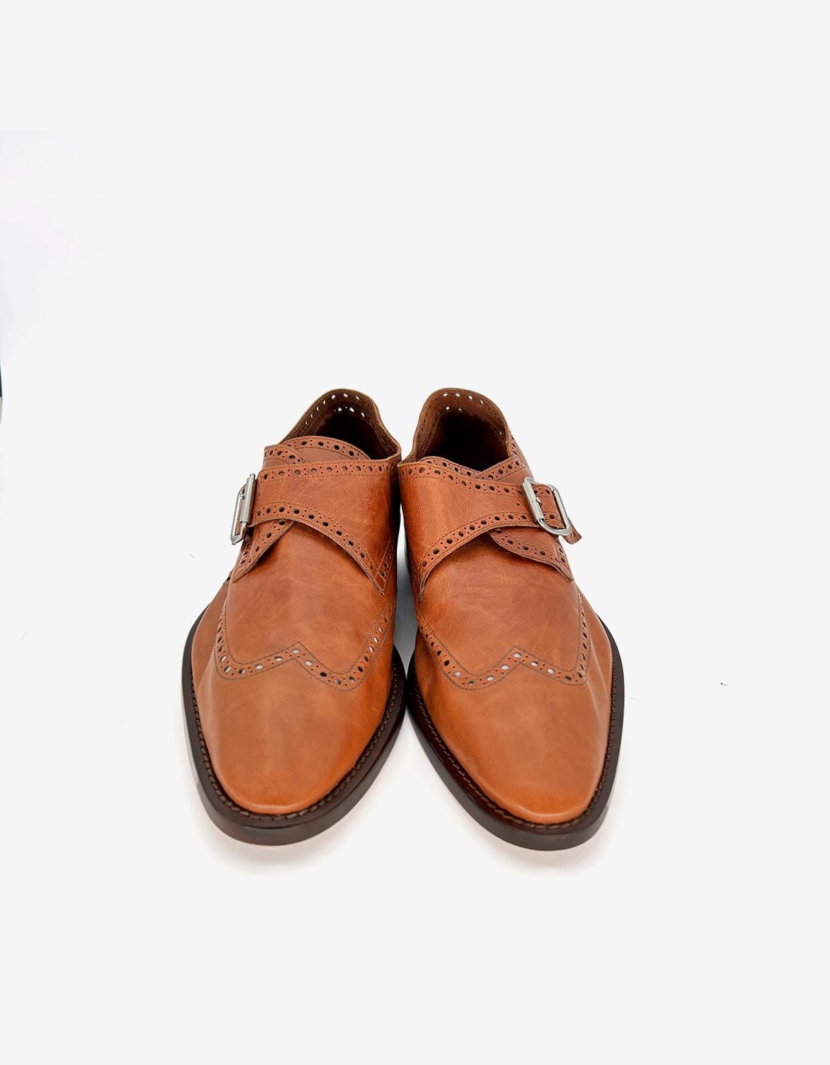 Balenciaga Balenciaga Marron Caramel Calf Leather Monk Size US 11 / EU 44 - 4 Thumbnail