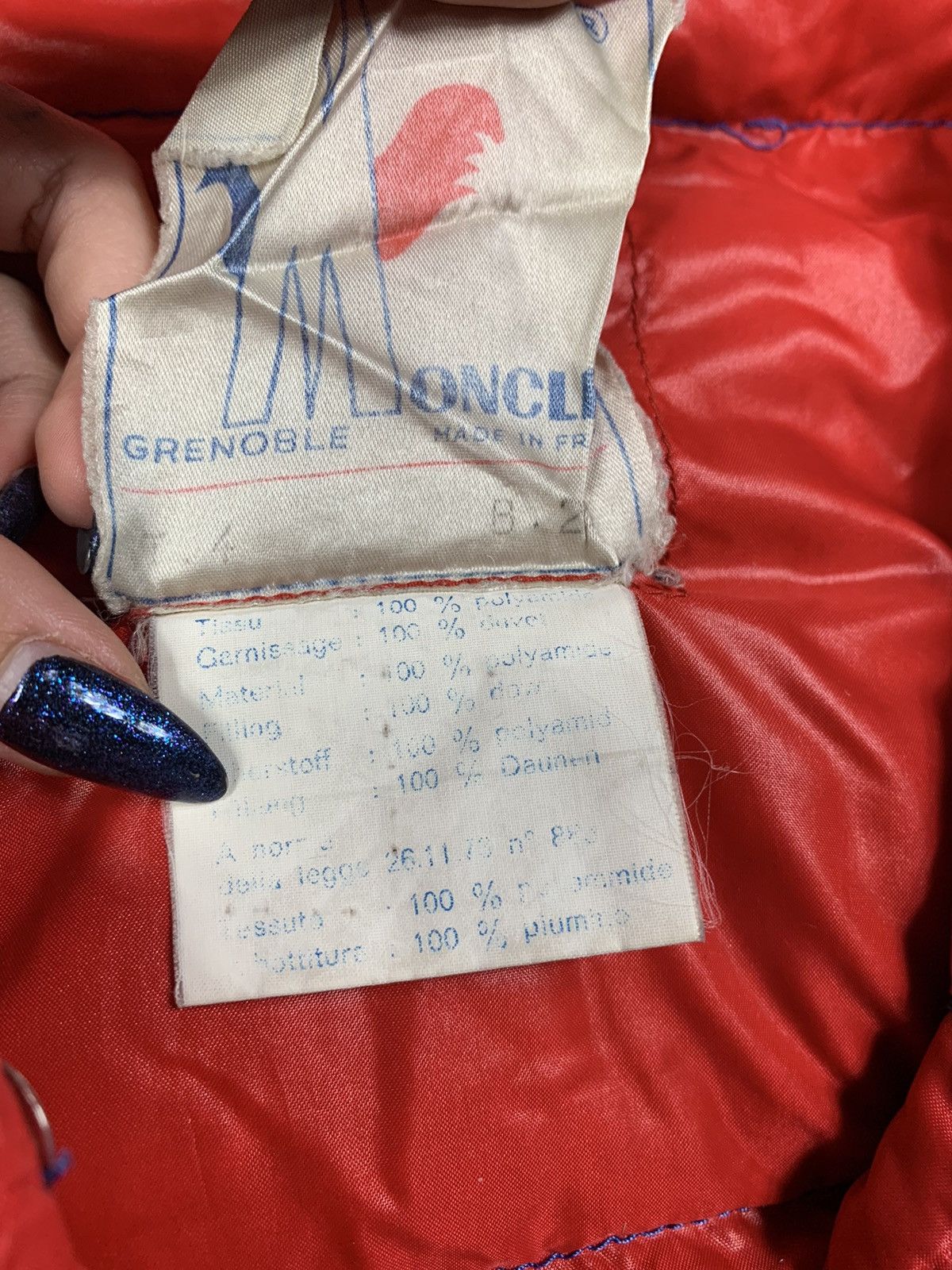 Moncler × Vintage Vintage 80S / 90S MONCLER Grenoble Down Jacket Puffer Retro Size US XL / EU 56 / 4 - 16 Thumbnail