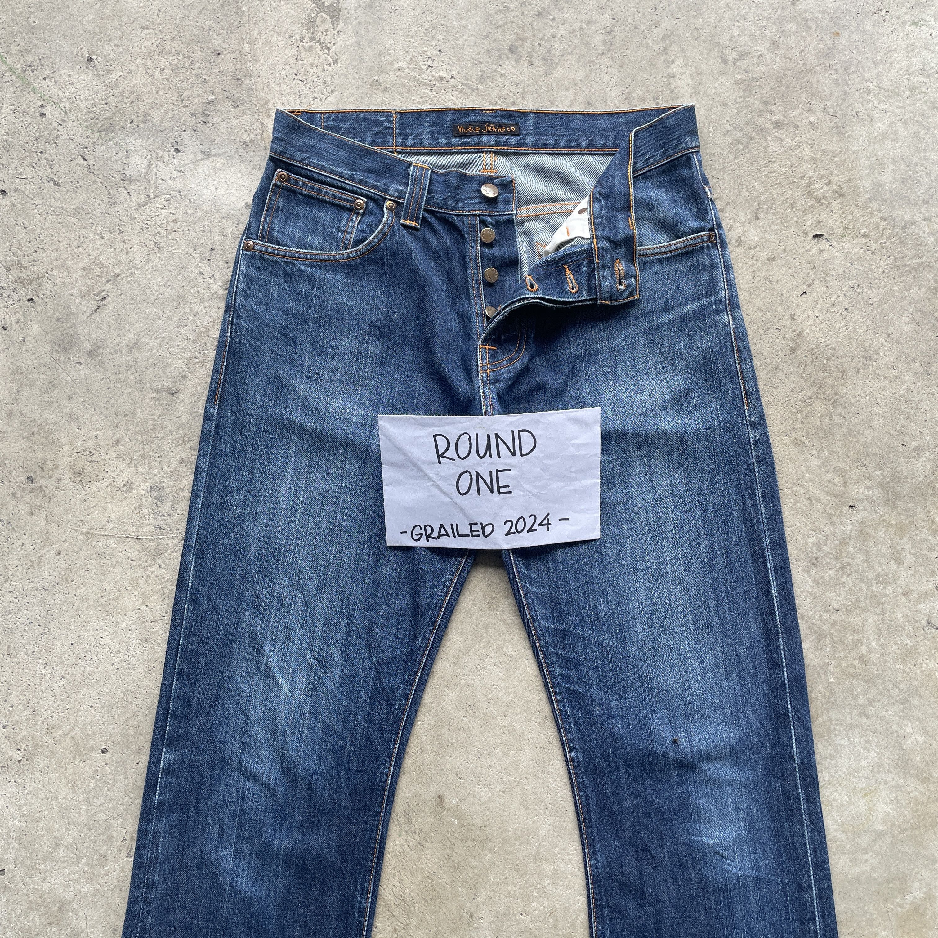 Nudie Jeans W32x31 VINTAGE NUDIE JEANS FLYBUTTON FADED PANTS DENIM Size US 32 / EU 48 - 3 Thumbnail
