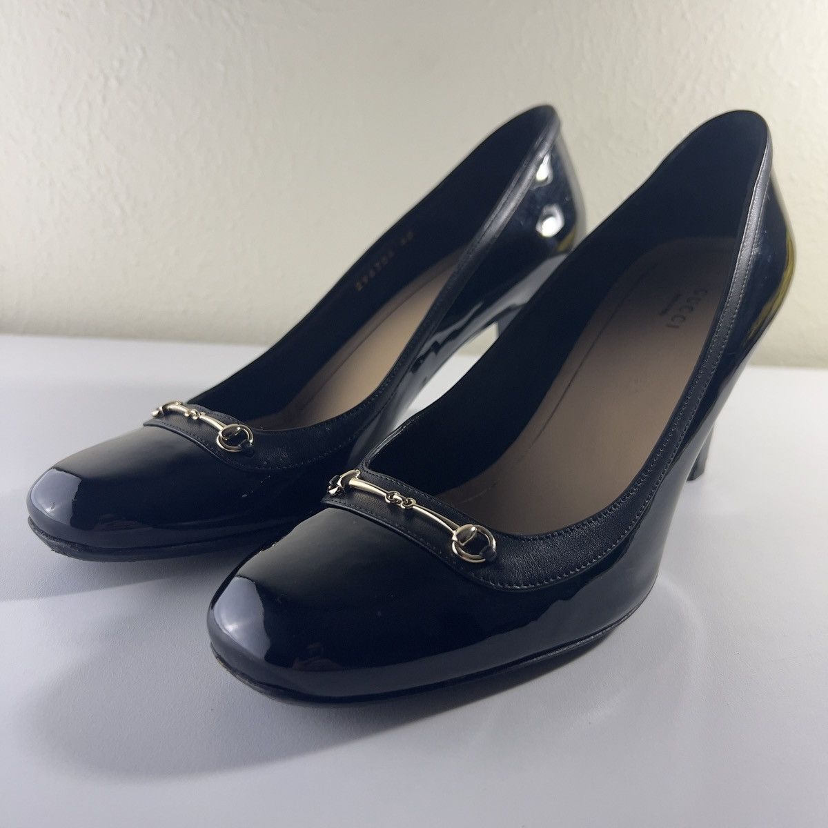 Gucci Gucci Horsebit Black Patent Leather Pumps Size 40 US Sz 10 Size US 10 / IT 40 - 4 Thumbnail