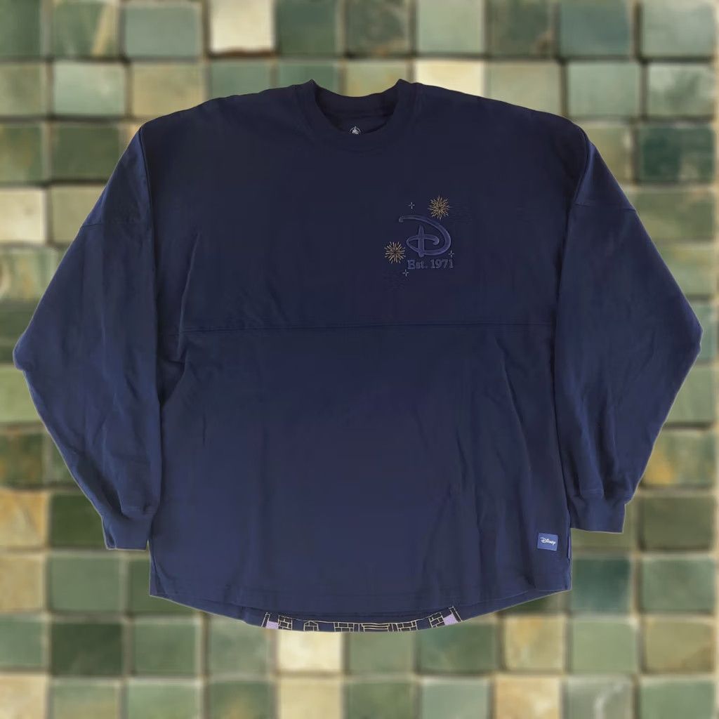Disney Walt Disney World Spirit Jersey Blue Long Sleeve Cinderella Castle Mens XL Size US XL / EU 56 / 4 - 1 Thumbnail