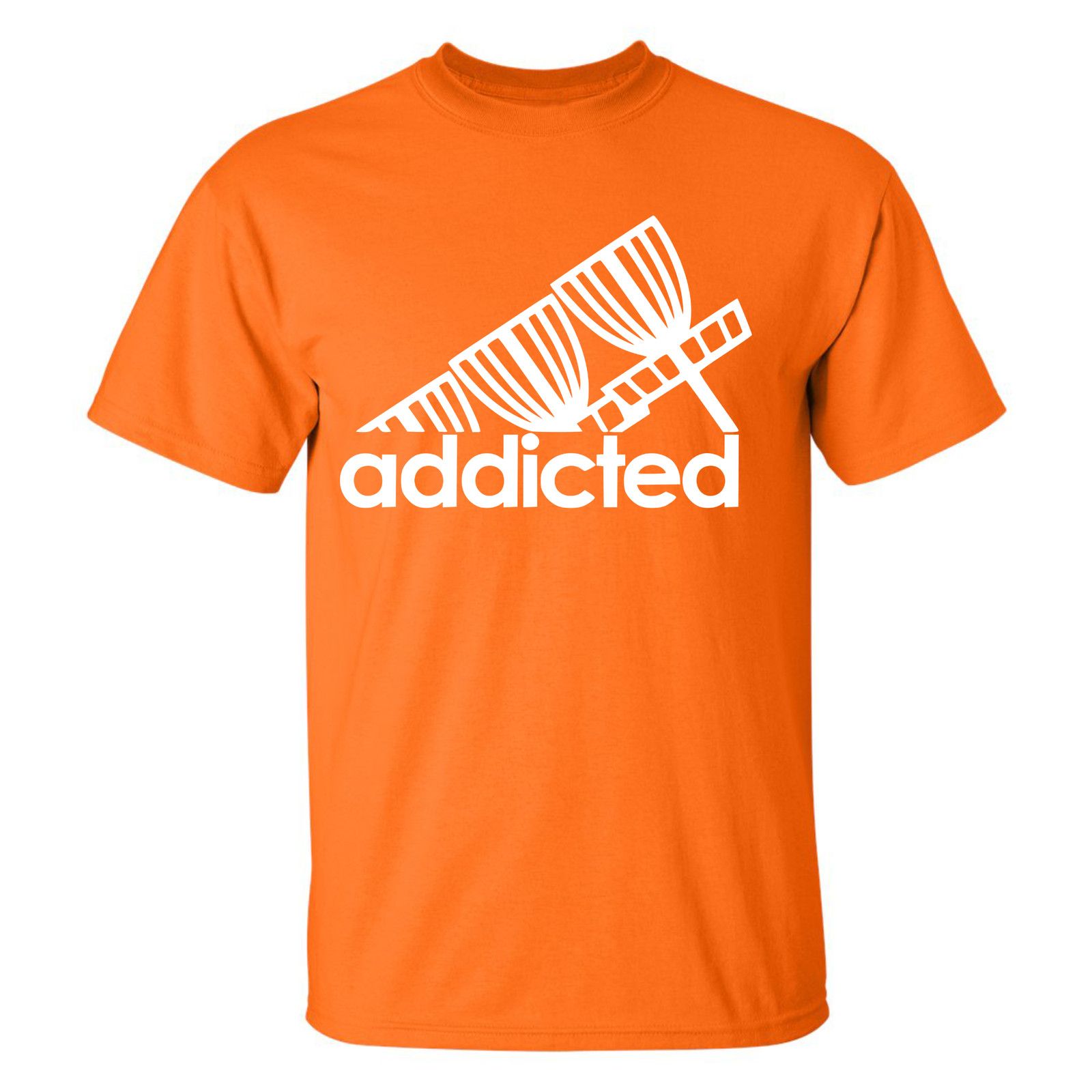 Gildan Disc Golf T Shirt ADDICTED Discgolfer Discgolfing Shirt Size US XL / EU 56 / 4 - 18 Thumbnail
