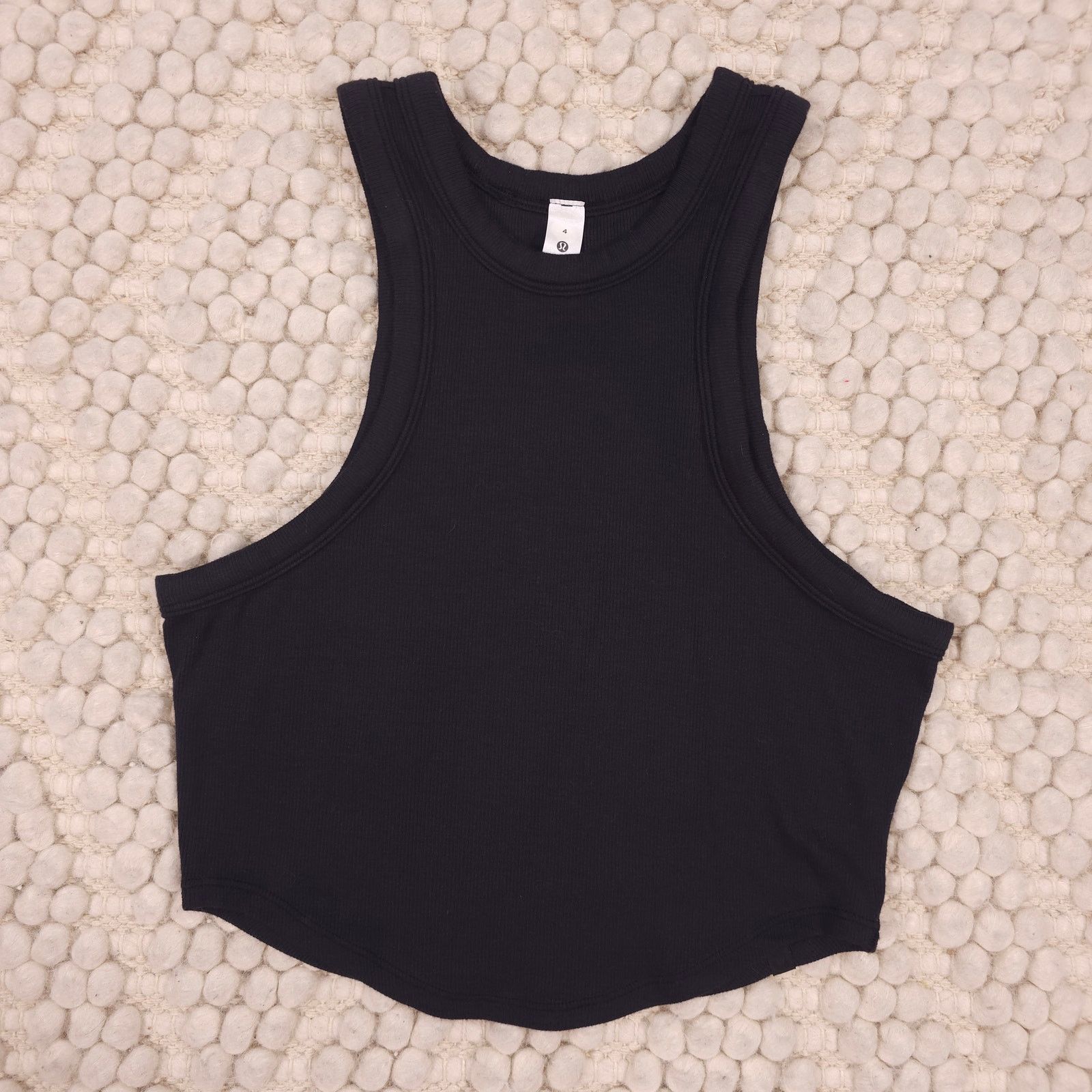 Lululemon Lululemon Hold Tight Cropped Tank Top Black Sz 4 Size S / US 4 / IT 40 - 5 Thumbnail