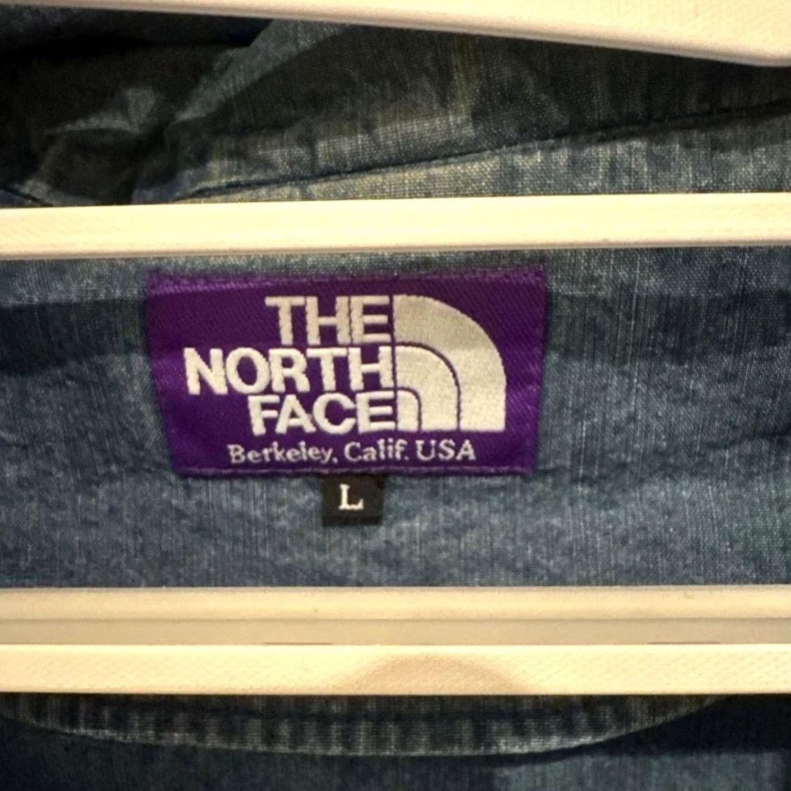 The North Face Purple Label THE NORTH FACE PURPLE LABEL Denim Chambray Parka Jacket L Indigo Blue Mens Parka Size US L / EU 52-54 / 3 - 3 Thumbnail