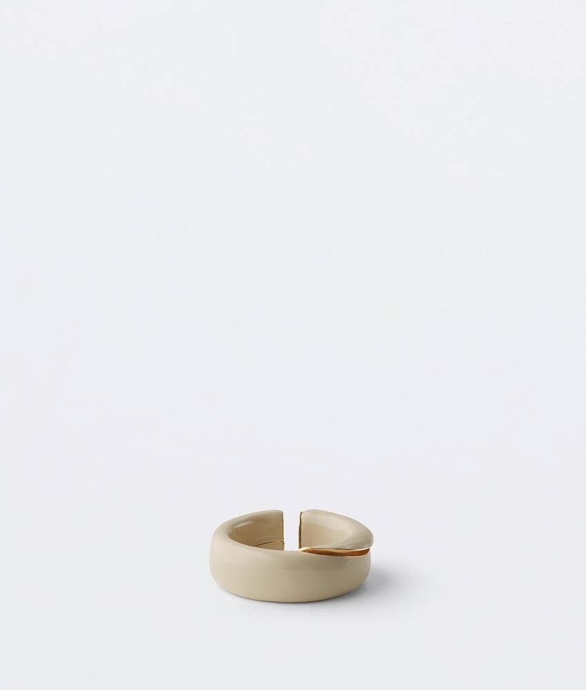 Bottega Veneta o1w1db10525 Size: 15 / Fold Ring in Tapioca Size ONE SIZE - 2 Thumbnail