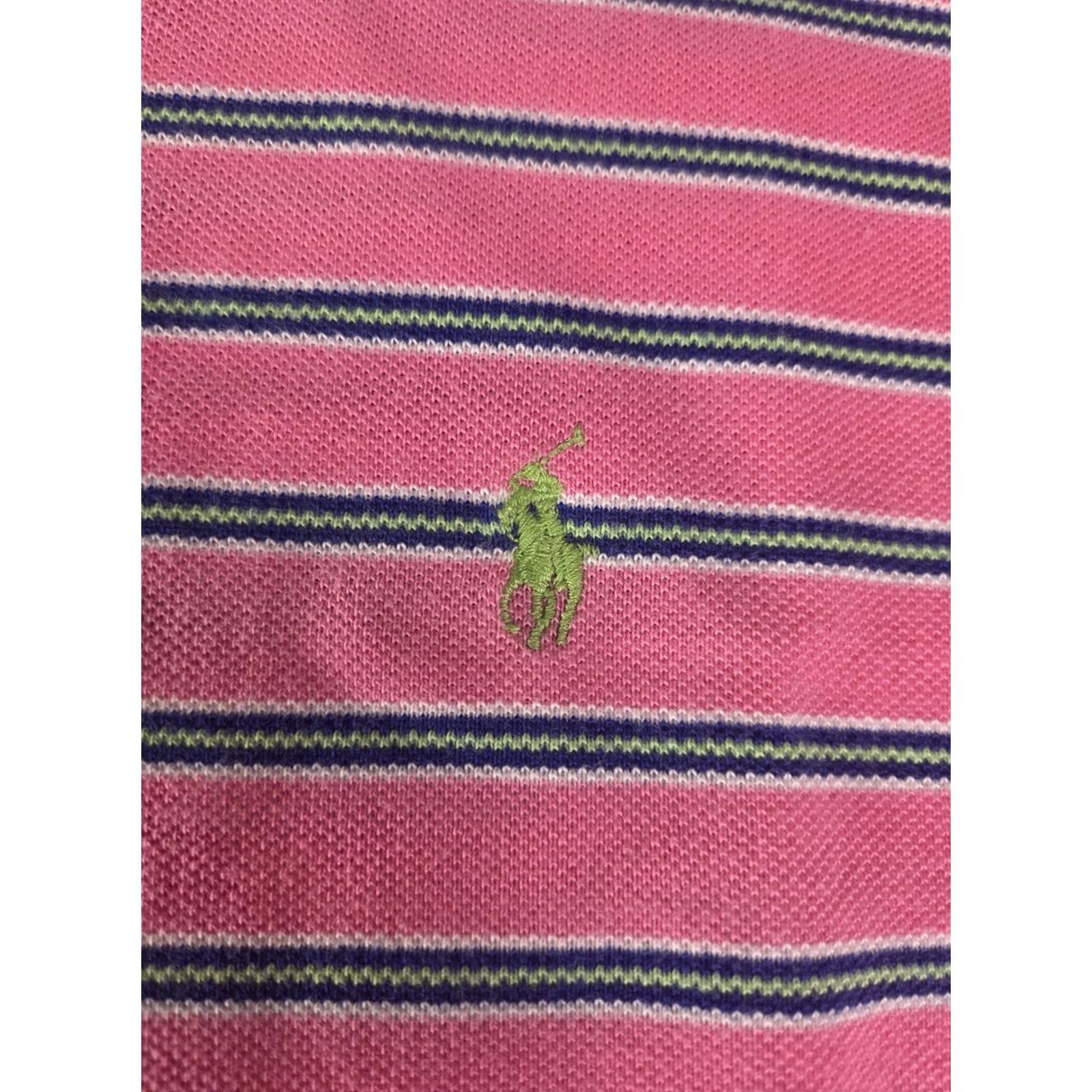 Ralph Lauren VINTAGE Polo Ralph Lauren Shirt Mens XL Pink Striped Pony Golf Casual Preppy Size US XL / EU 56 / 4 - 3 Thumbnail