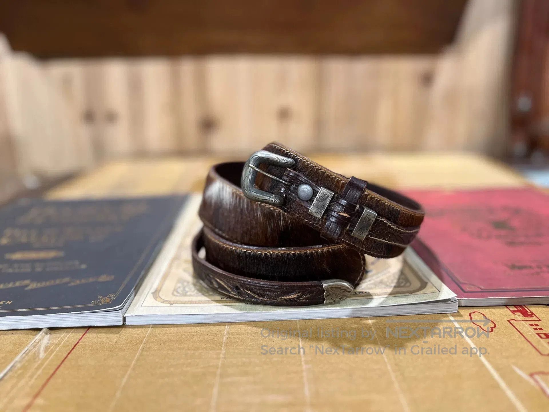 RRL Ralph Lauren rrl leather ranger belt by ralph lauren. Size ONE SIZE - 1 Thumbnail