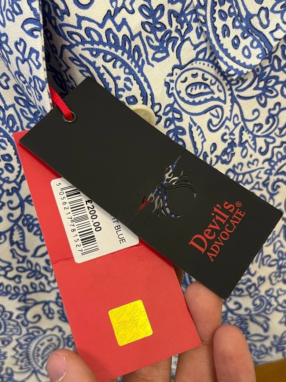 Japanese Brand Y2K Overprinted Coloured Devils Advocate Blazer Size 42R - 7 Thumbnail