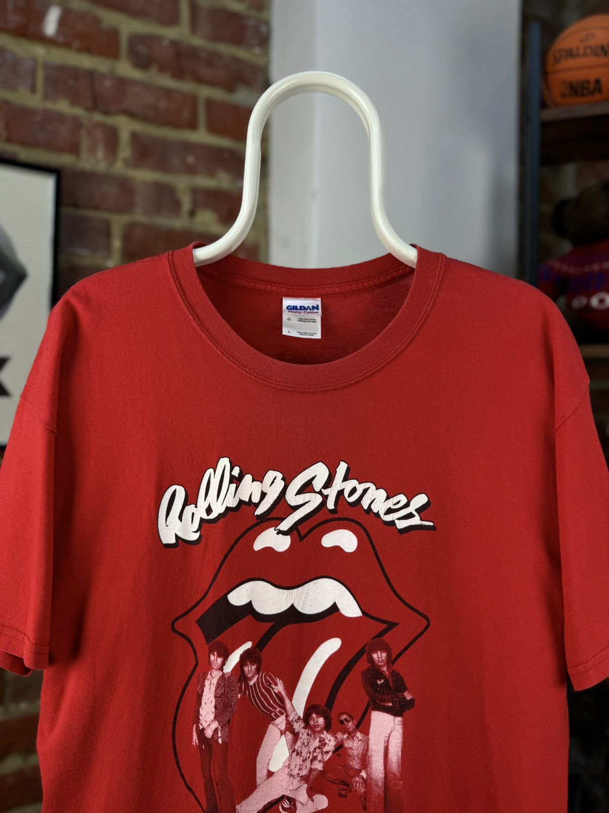 Gildan × Vintage Vintage Rolling Stones 2005 Gildan Red Short Sleeve T-Shirt Size US L / EU 52-54 / 3 - 2 Thumbnail