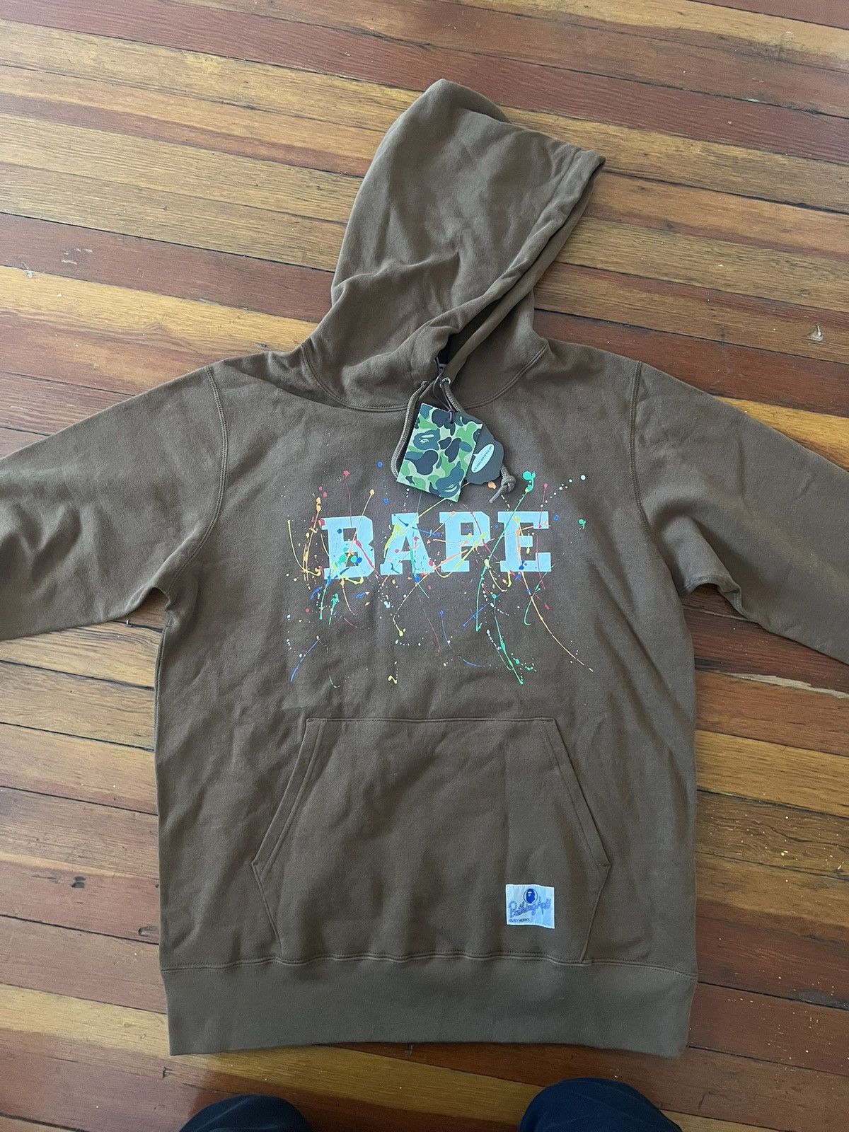 Bape Bape Paint Splatter Hoodie Size US XL / EU 56 / 4 - 1 Thumbnail