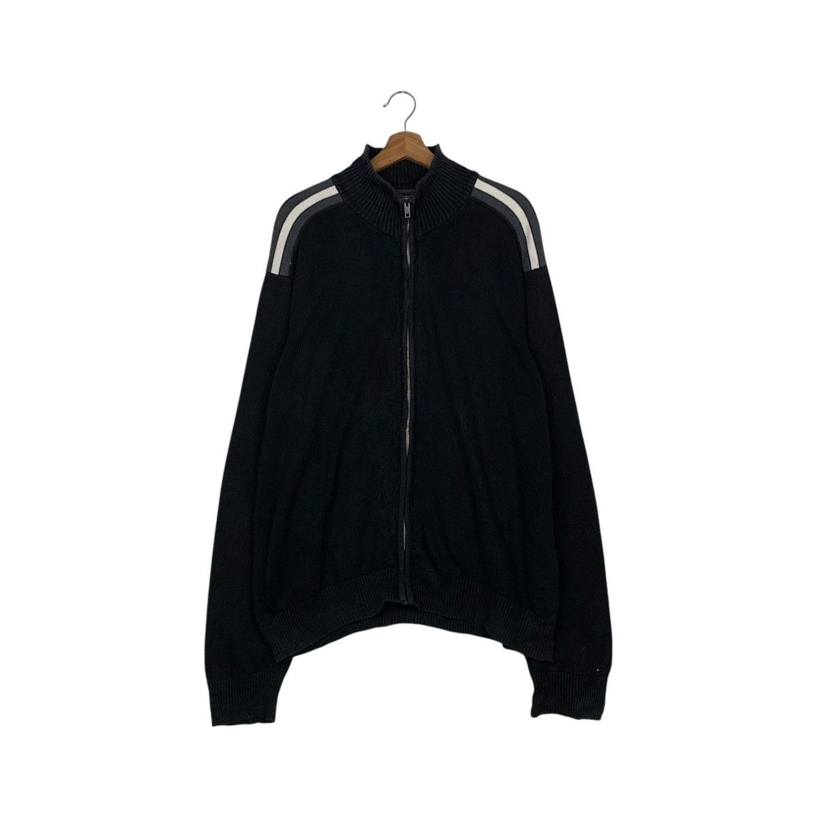 Tommy Hilfiger TOMMY HILFIGER Plain Zipper Sweater #1911-C83 Size US XL / EU 56 / 4 - 1 Thumbnail