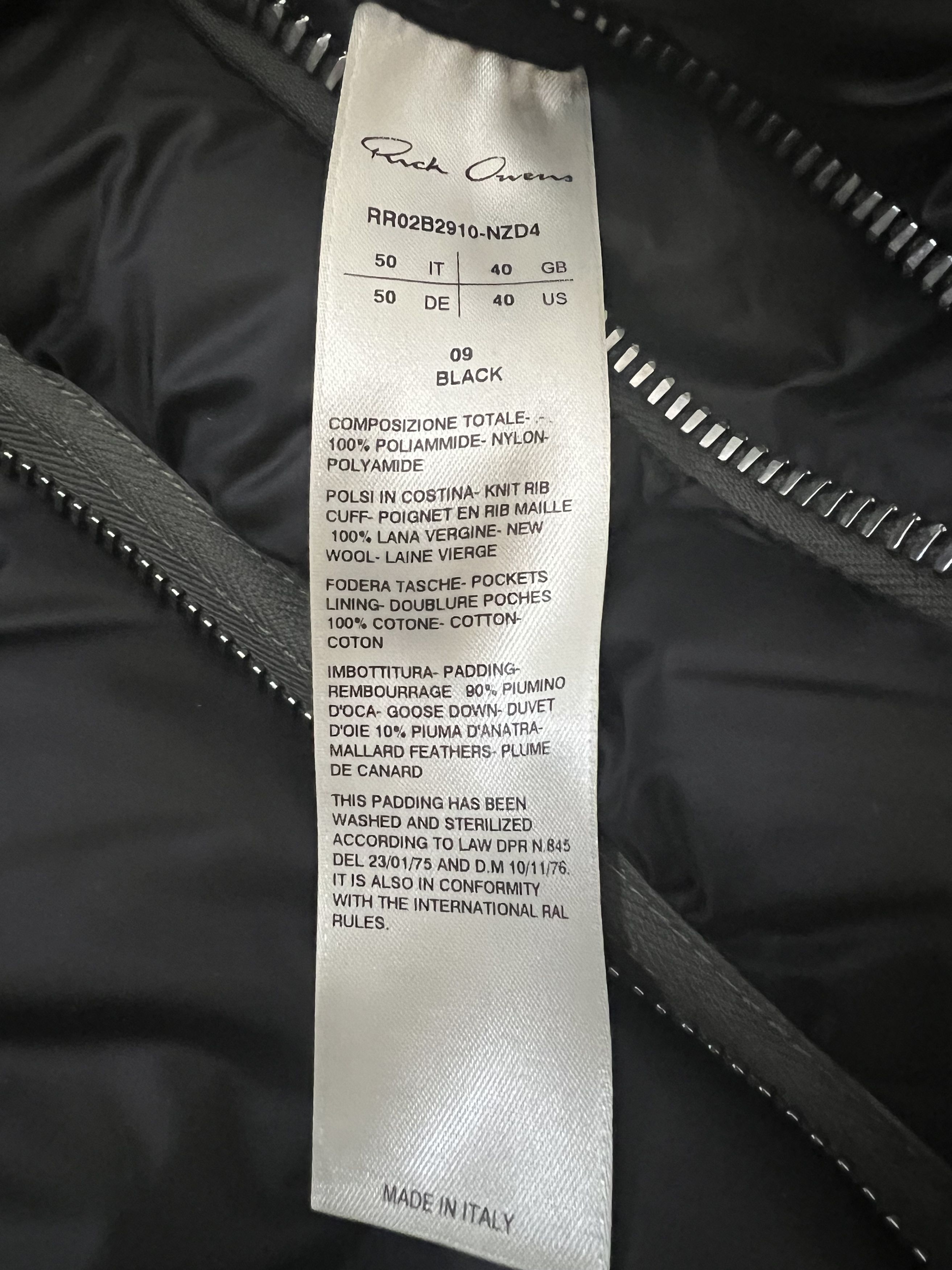 Rick Owens Jumbo Gimp Down Jacket Black Size US M / EU 48-50 / 2 - 9 Thumbnail