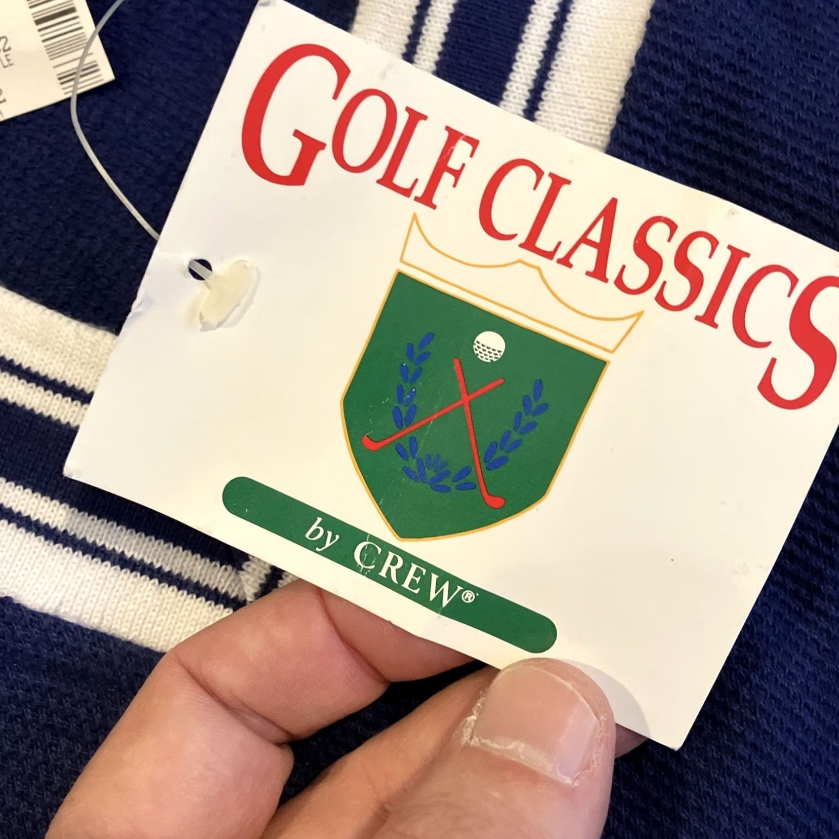 Vintage Vintage Golf Classics By Crew Cotton V Neck Embroidered Sweater XL NWT Size US XL / EU 56 / 4 - 4 Thumbnail