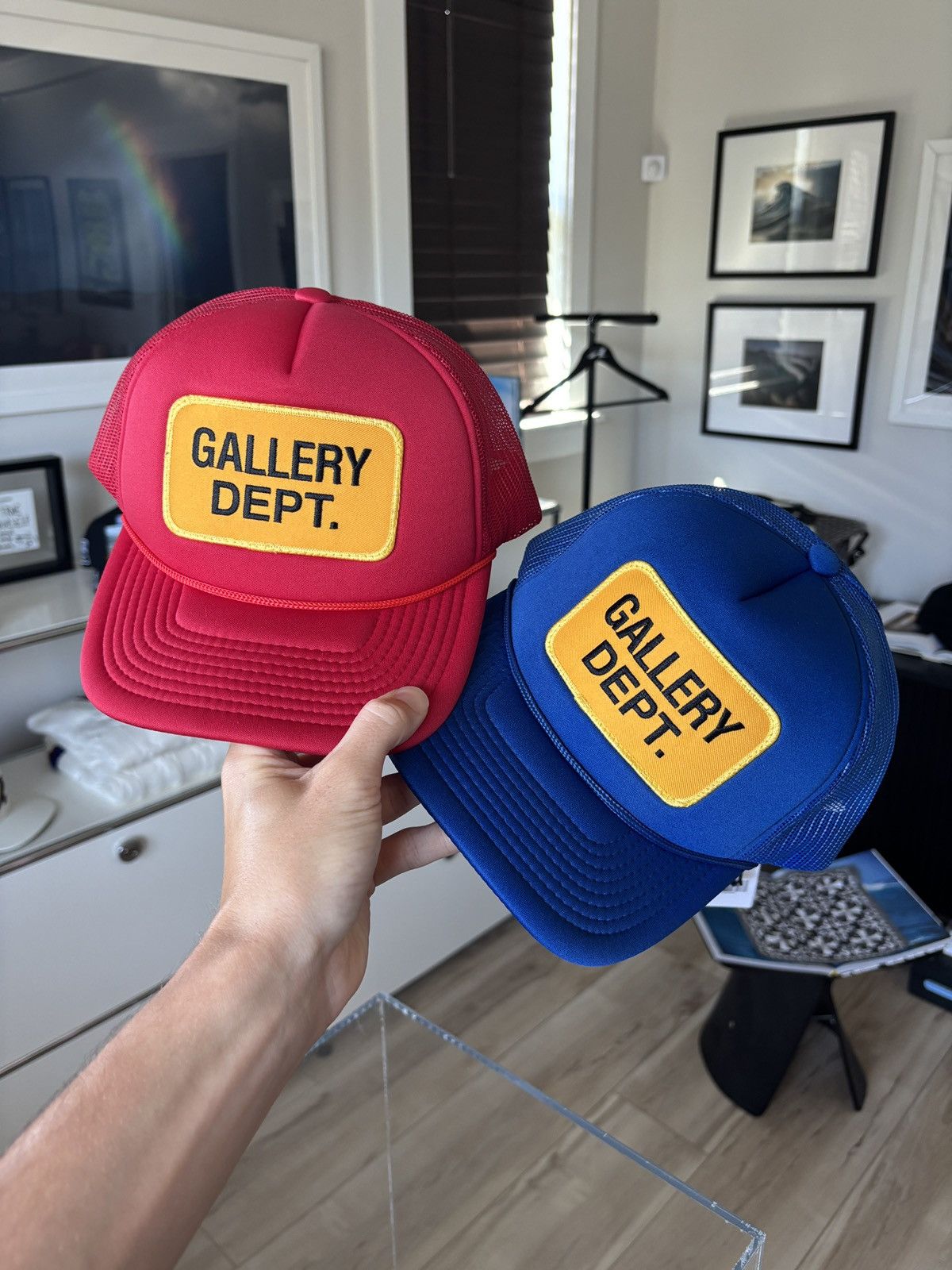 Gallery Dept. GALLERY DEPT BLUE PATCH LOGO HAT Size ONE SIZE - 7 Thumbnail