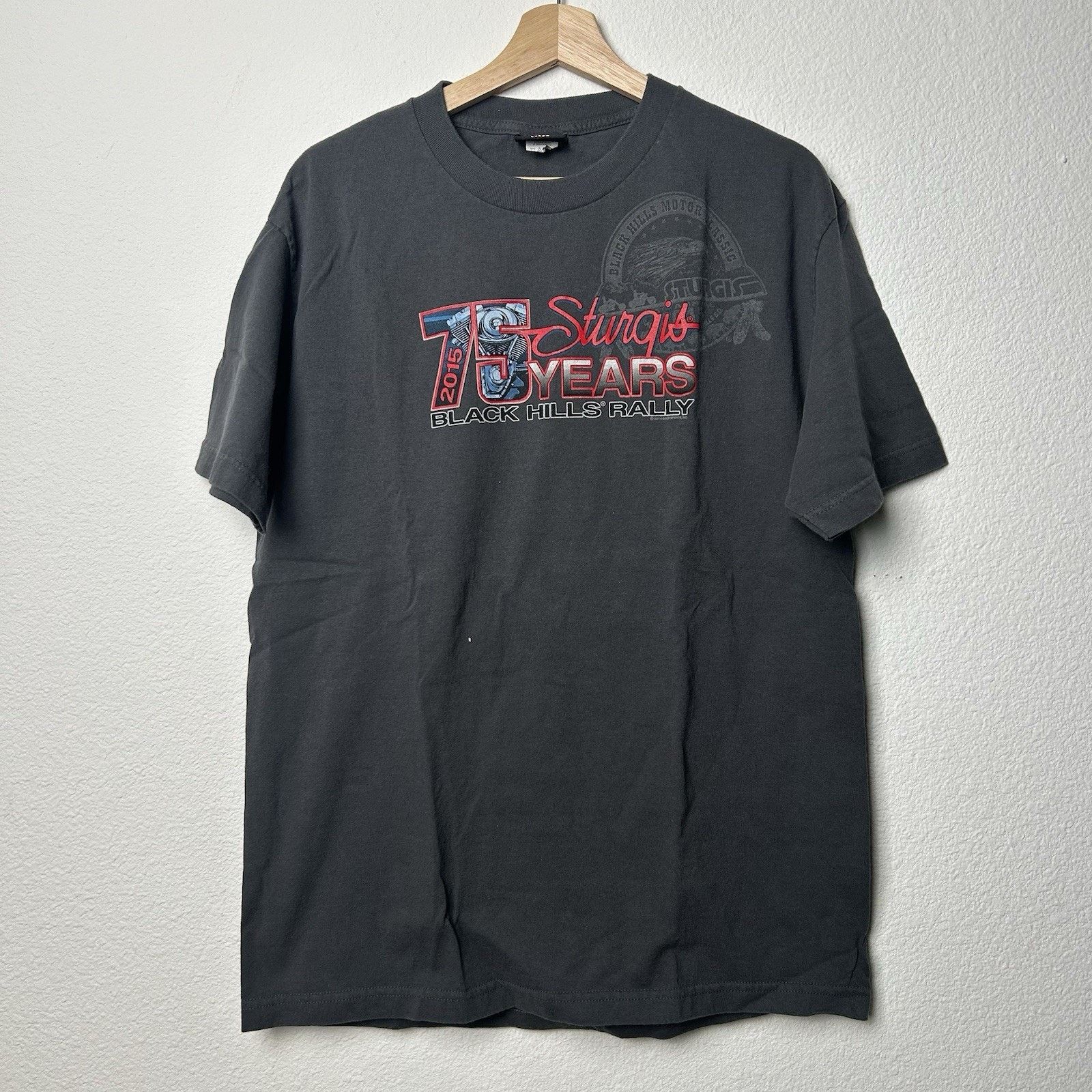 Vintage Black Hills Rally 2015 75 Year T-Shirt Size Large Size US L / EU 52-54 / 3 - 1 Thumbnail