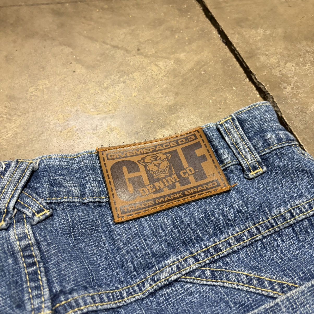 Southpole Vintage Y2K GiveMeFace GMF Baggy Denim Jeans Skater Wide Leg Size US 34 / EU 50 - 12 Thumbnail
