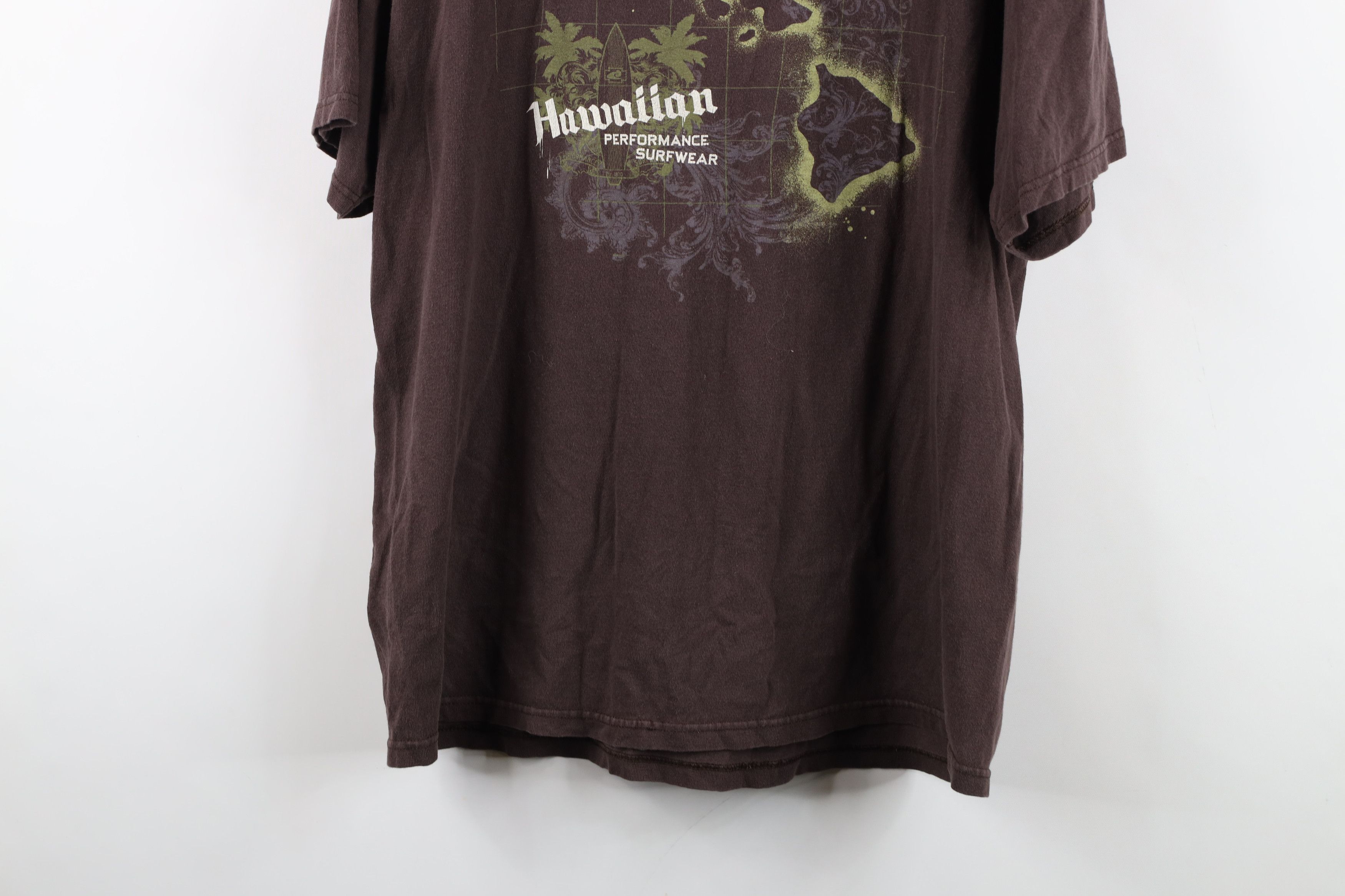 Ripcurl Vintage 90s Y2K Ripcurl Surfing Hawaiian T-Shirt Brown Size US L / EU 52-54 / 3 - 14 Thumbnail