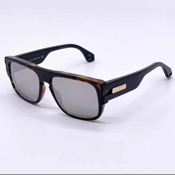 Gucci Authentic- New GUCCI SIlver Square Men's Sunglasses GG0664S Size ONE SIZE - 10 Thumbnail