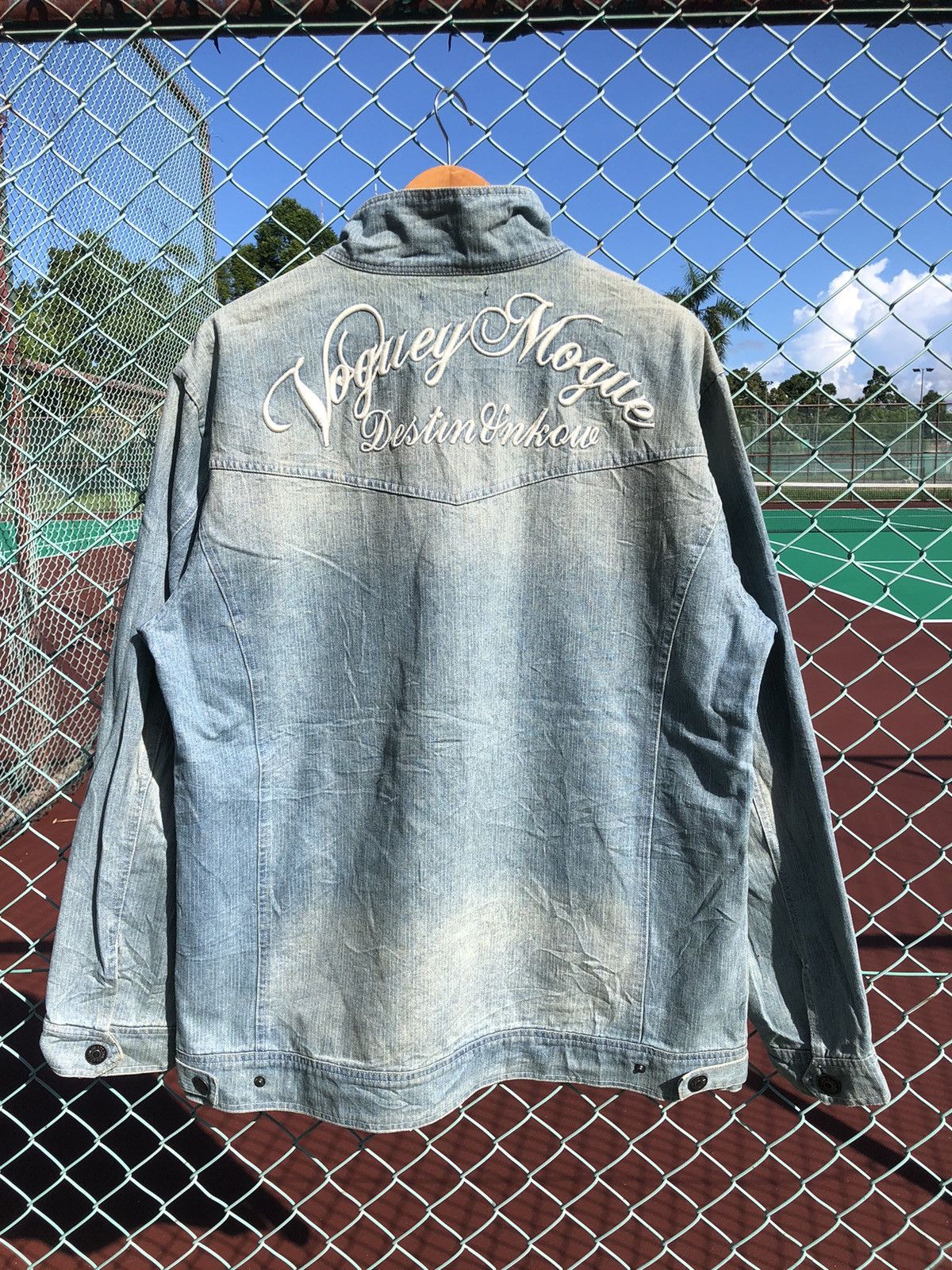Japanese Brand × Le Grande Bleu (L.G.B.) × Vintage Vintage Mud Wash In The Attic Homme Bondage Denim Jacket Size US XL / EU 56 / 4 - 2 Thumbnail