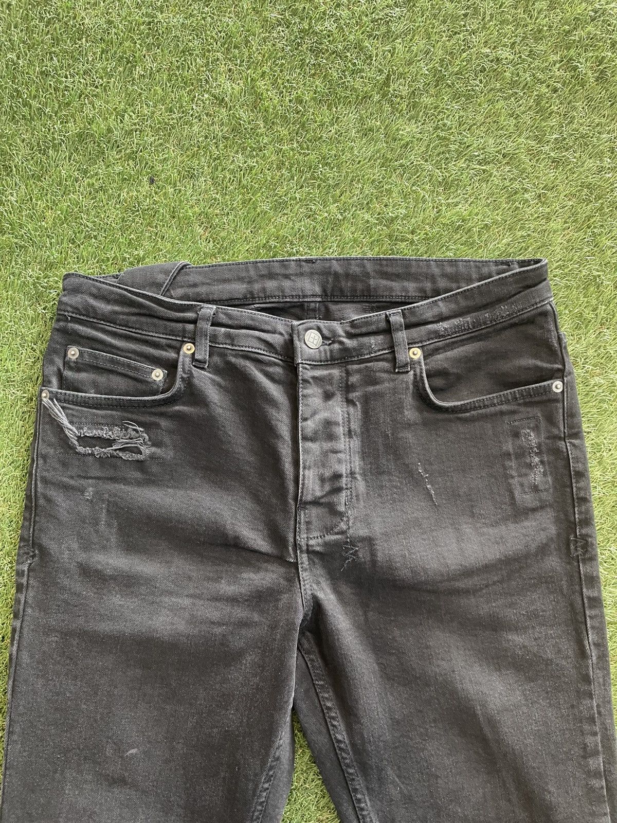 Ksubi Size 33 - Ksubi Jeans Black Patch Distressed Very Clean! Size US 33 - 5 Thumbnail