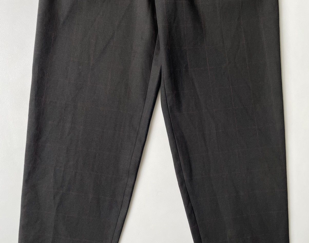 Comme des Garcons Black Cotton Check Print Trousers Size US 32 / EU 48 - 9 Thumbnail
