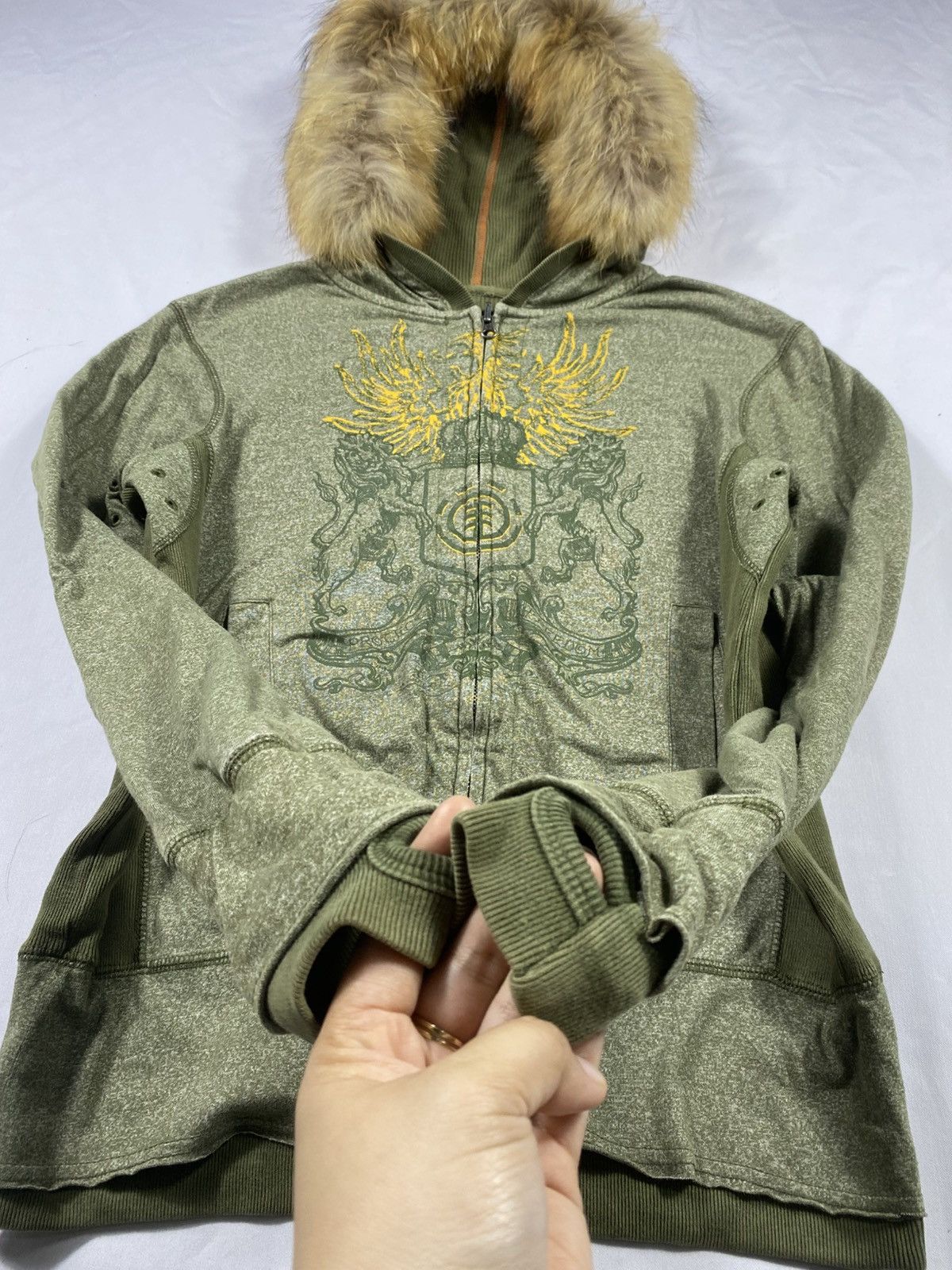 If Six Was Nine × Japanese Brand × Le Grande Bleu (L.G.B.) Japanese Element Zip Fur Hoodie Lgb ifsix style Size US M / EU 48-50 / 2 - 5 Thumbnail