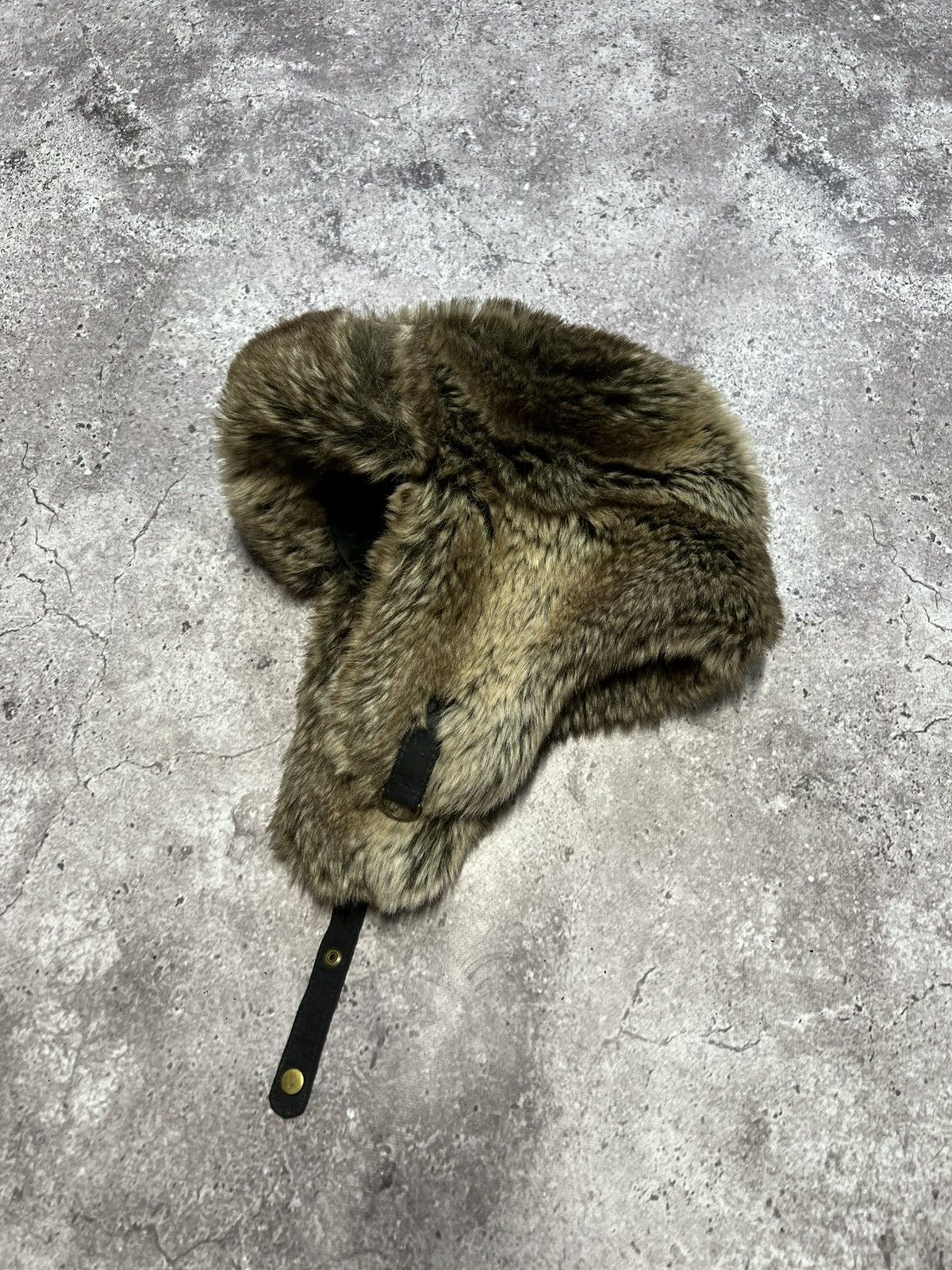 Japanese Brand Vintage Y2K Fuzzy Fur Ushanka Hat Size ONE SIZE - 4 Thumbnail