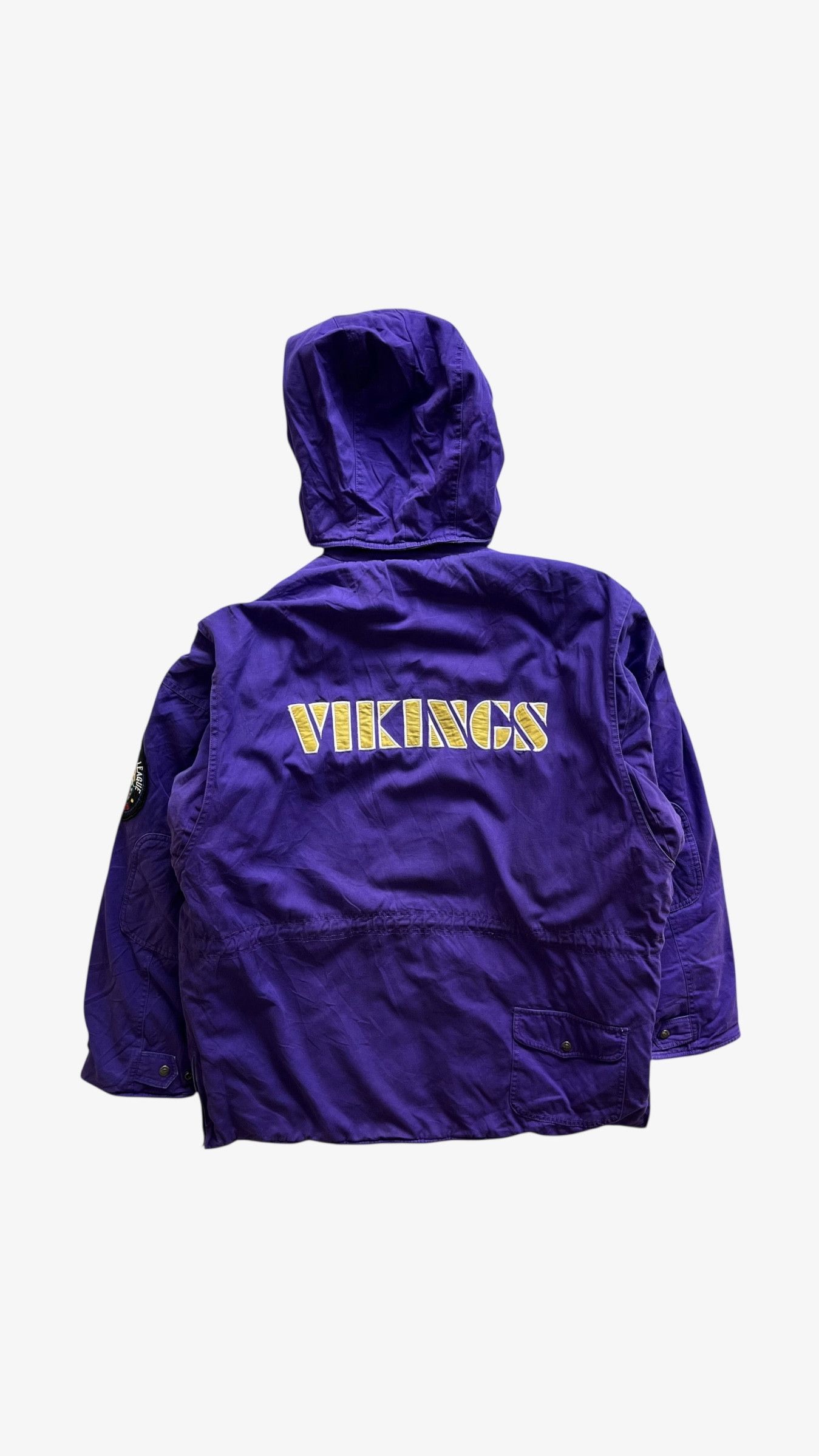 NFL Vintage 90s Minnesota Vikings NFL Members Club Stadium Coat Size US XL / EU 56 / 4 - 2 Thumbnail