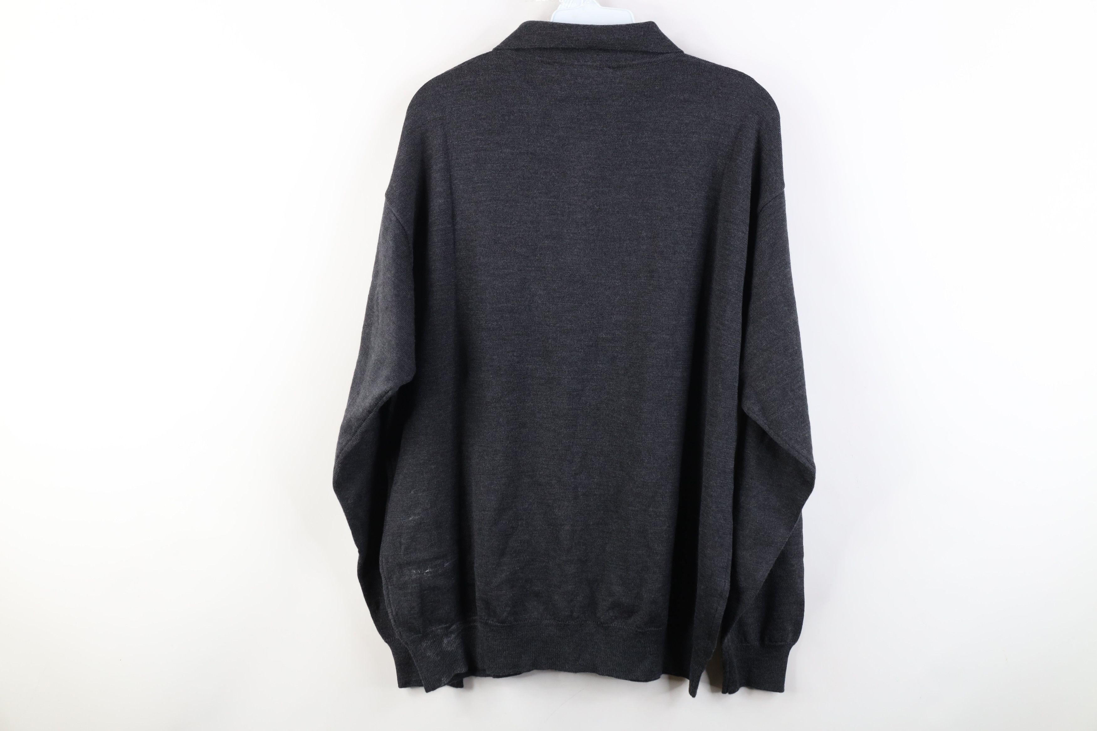 Vintage Vintage 90s Streetwear Merino Wool Knit Collared Sweater Size US L / EU 52-54 / 3 - 11 Thumbnail